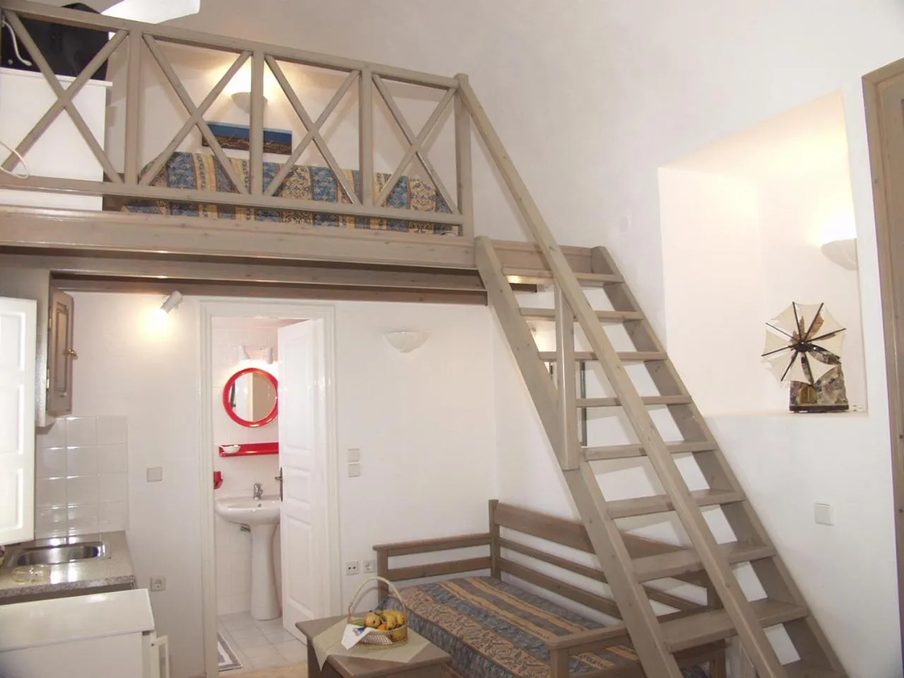 Bedroom in Nomikos Villas