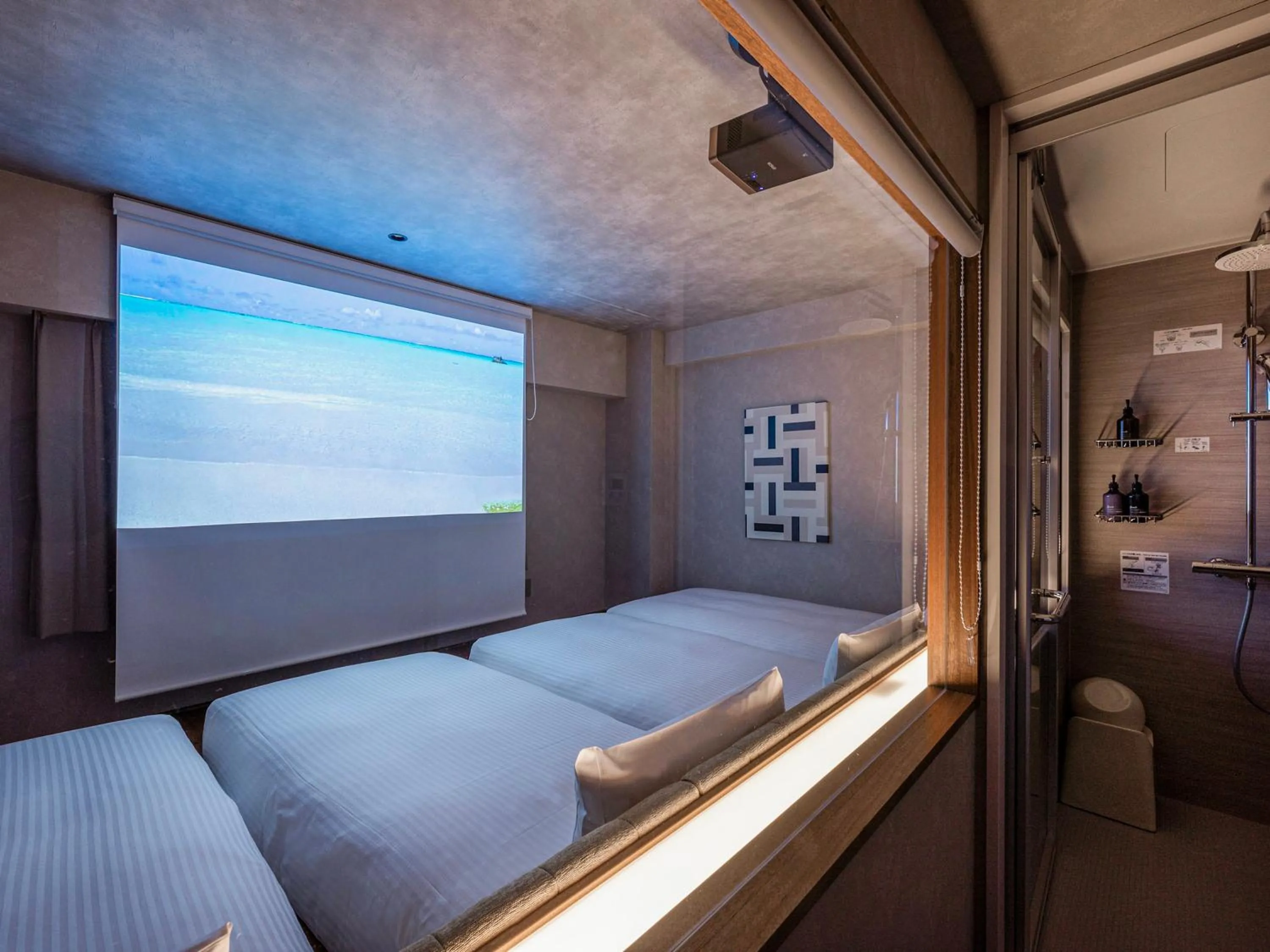 Bed in LACER OKINAWA NAHA Miebashi