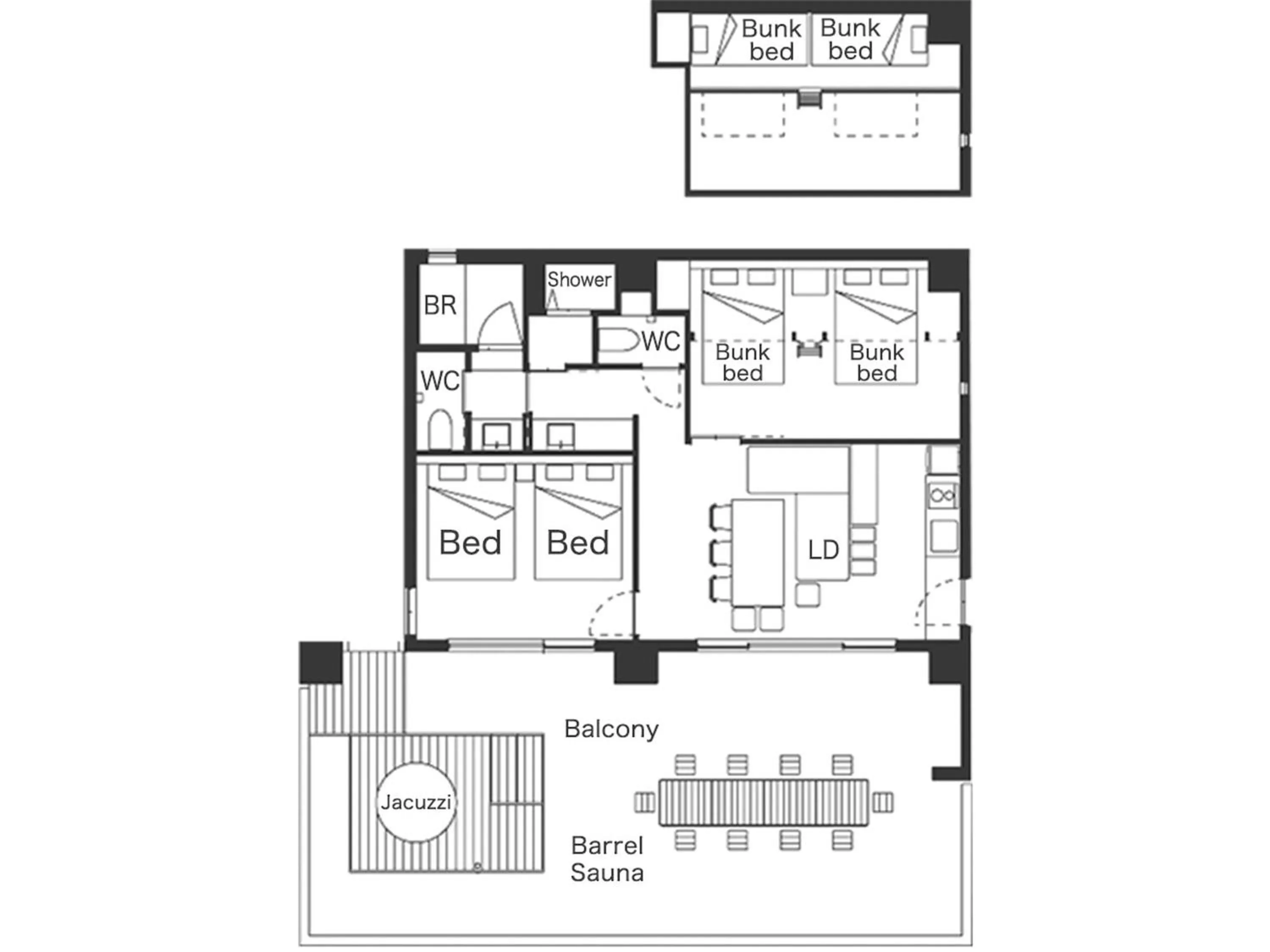 Floor plan in LACER OKINAWA NAHA Miebashi
