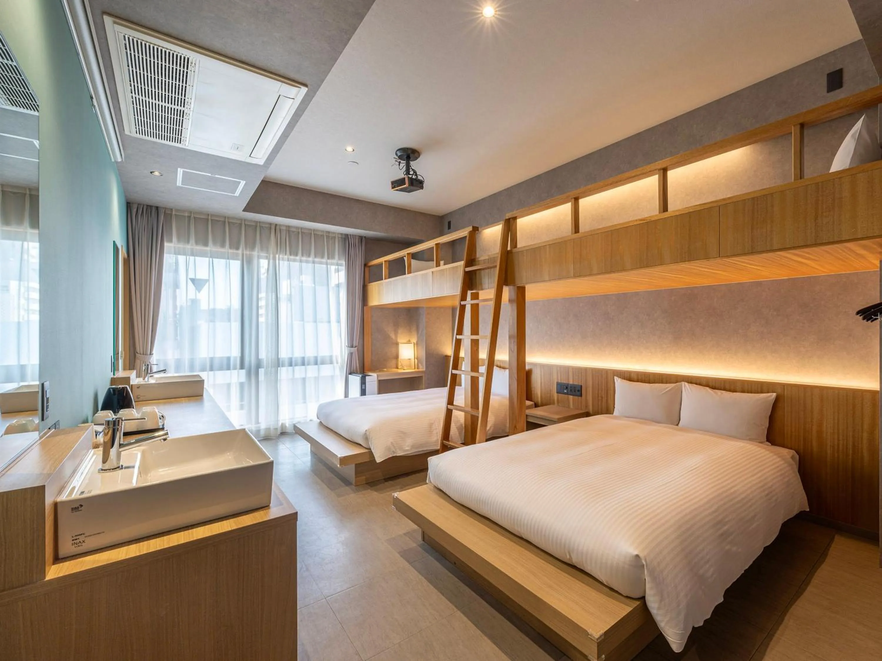 Bed in LACER OKINAWA NAHA Tomariport