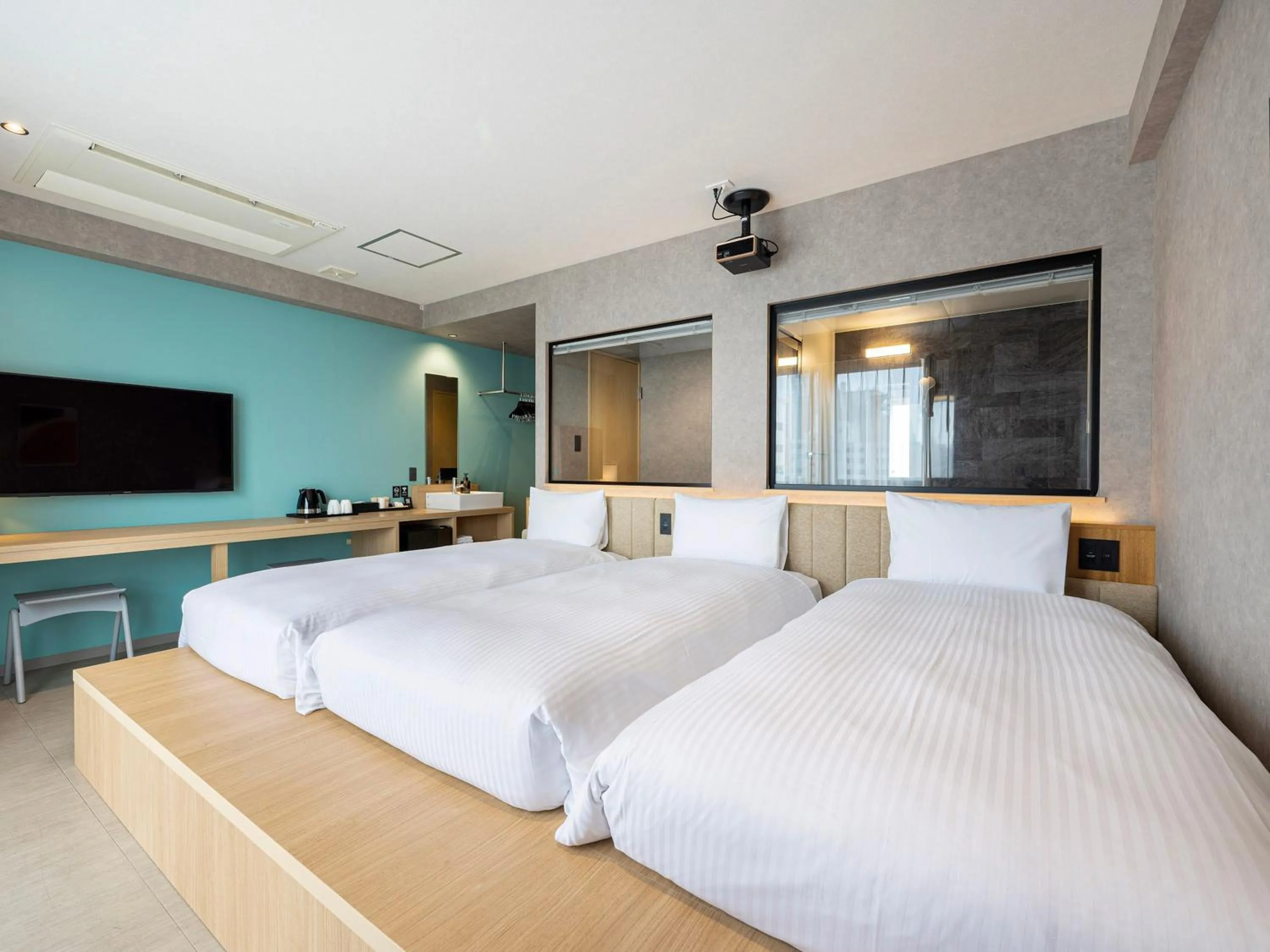 Bed in LACER OKINAWA NAHA Tomariport