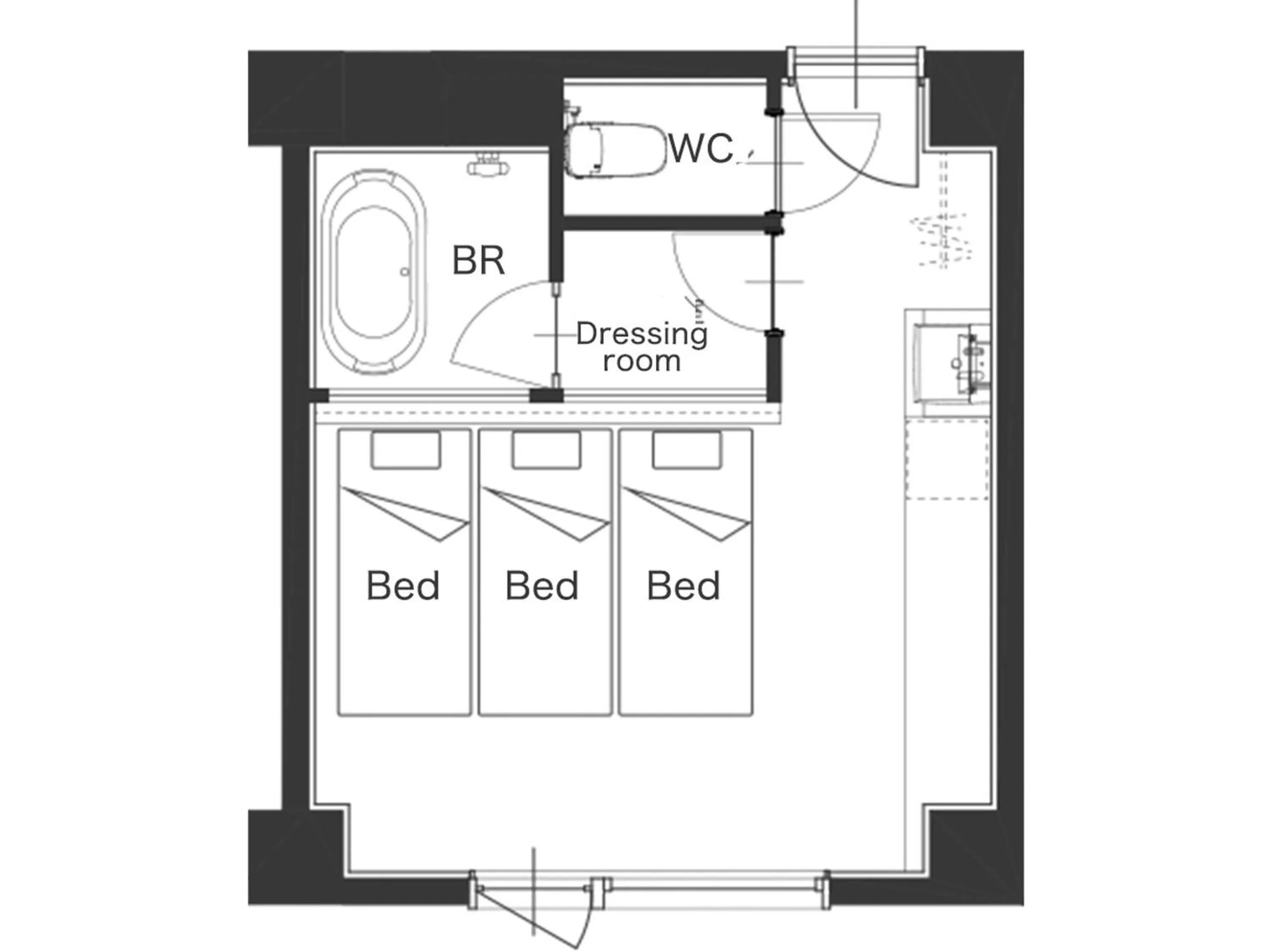 Floor plan in LACER OKINAWA NAHA Tomariport