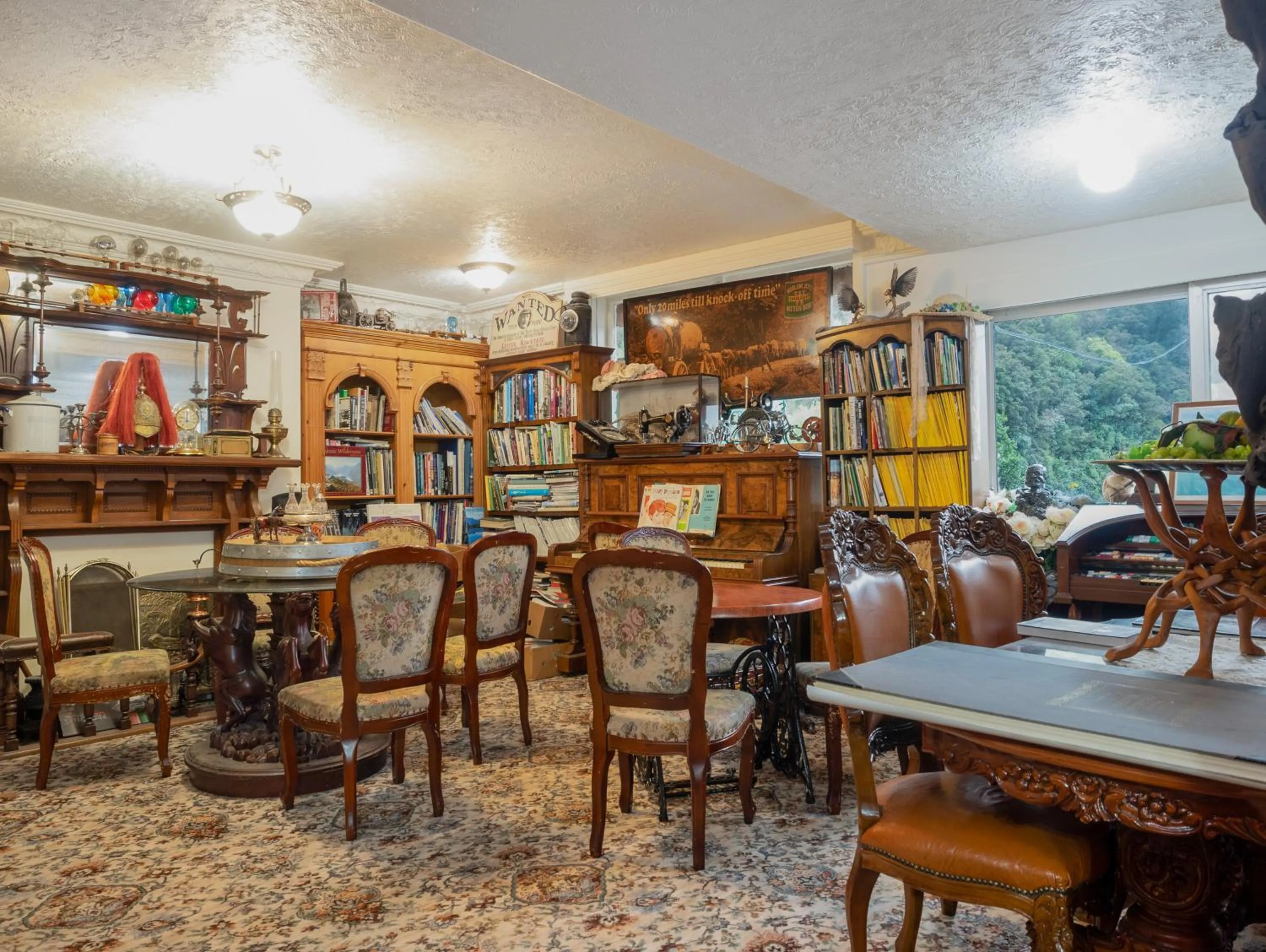 Library in Otira Stagecoach Hotel