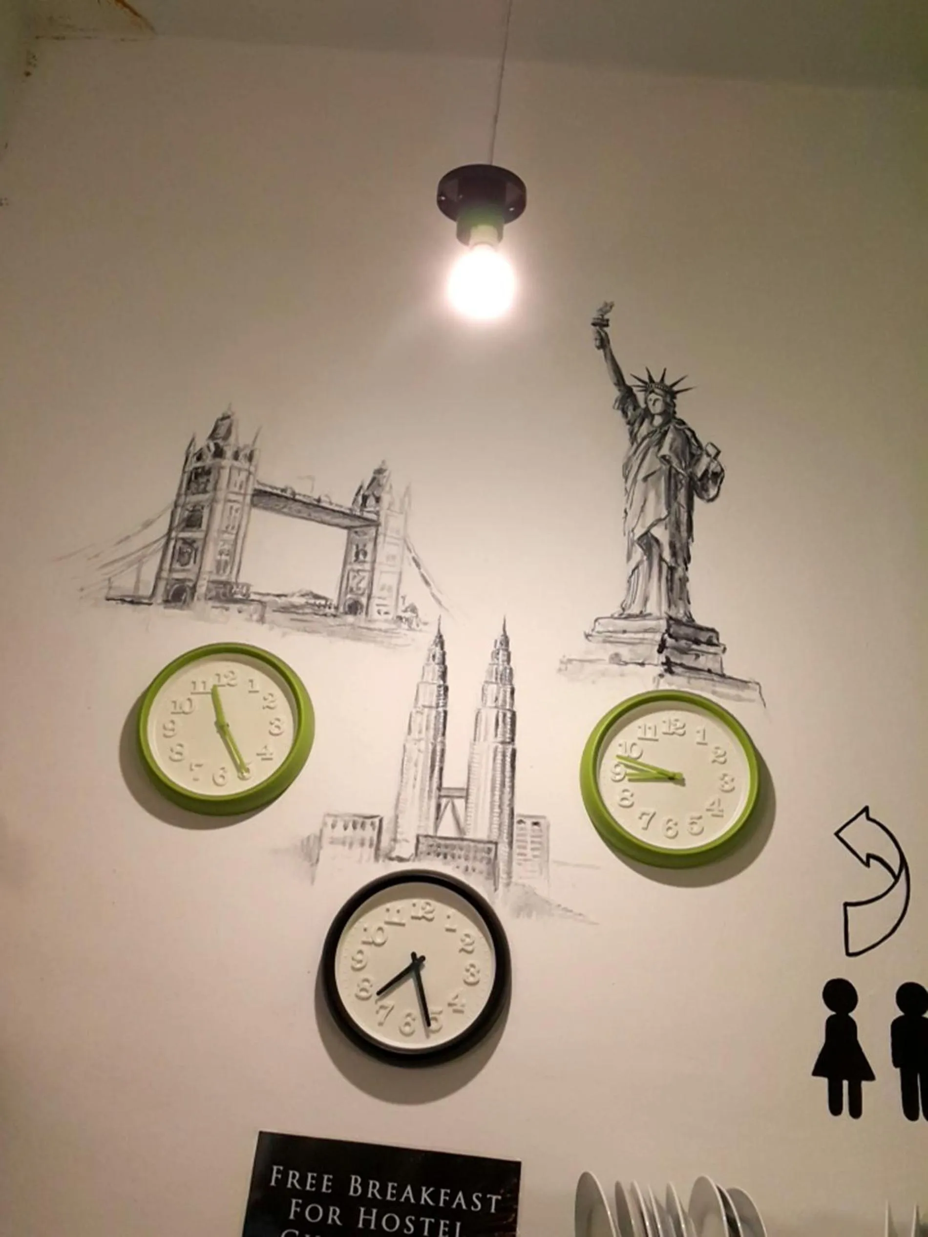 Decorative detail in PODs The Backpackers Home & Cafe, Kuala Lumpur