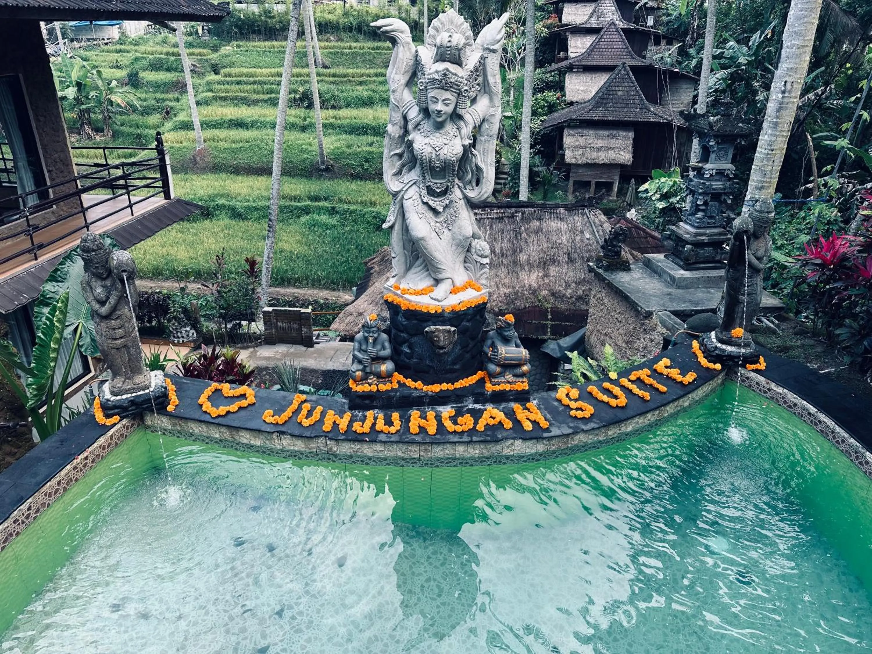 Pool view in Junjungan Suite