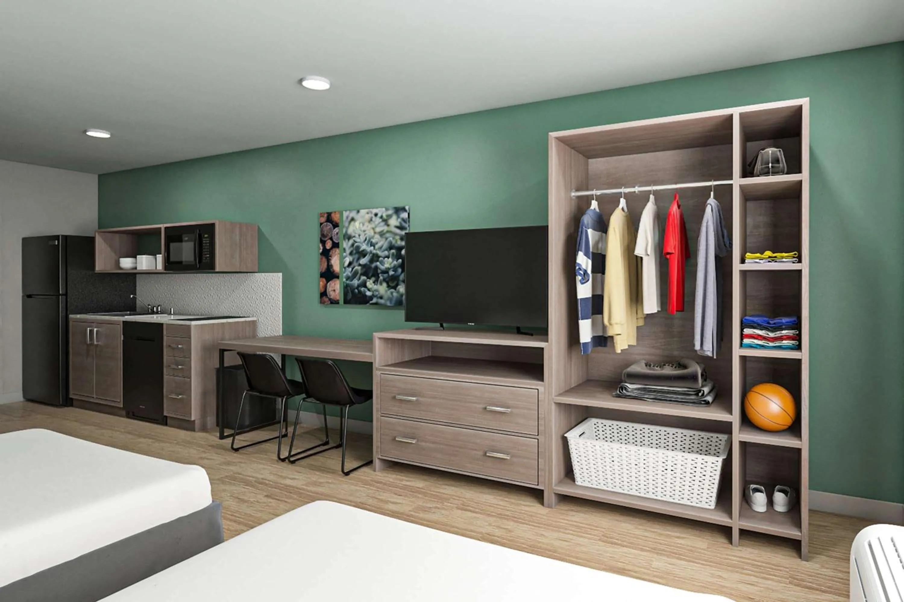 Photo of the whole room, Bed in ECHO Suites Extended Stay by Wyndham Richmond West