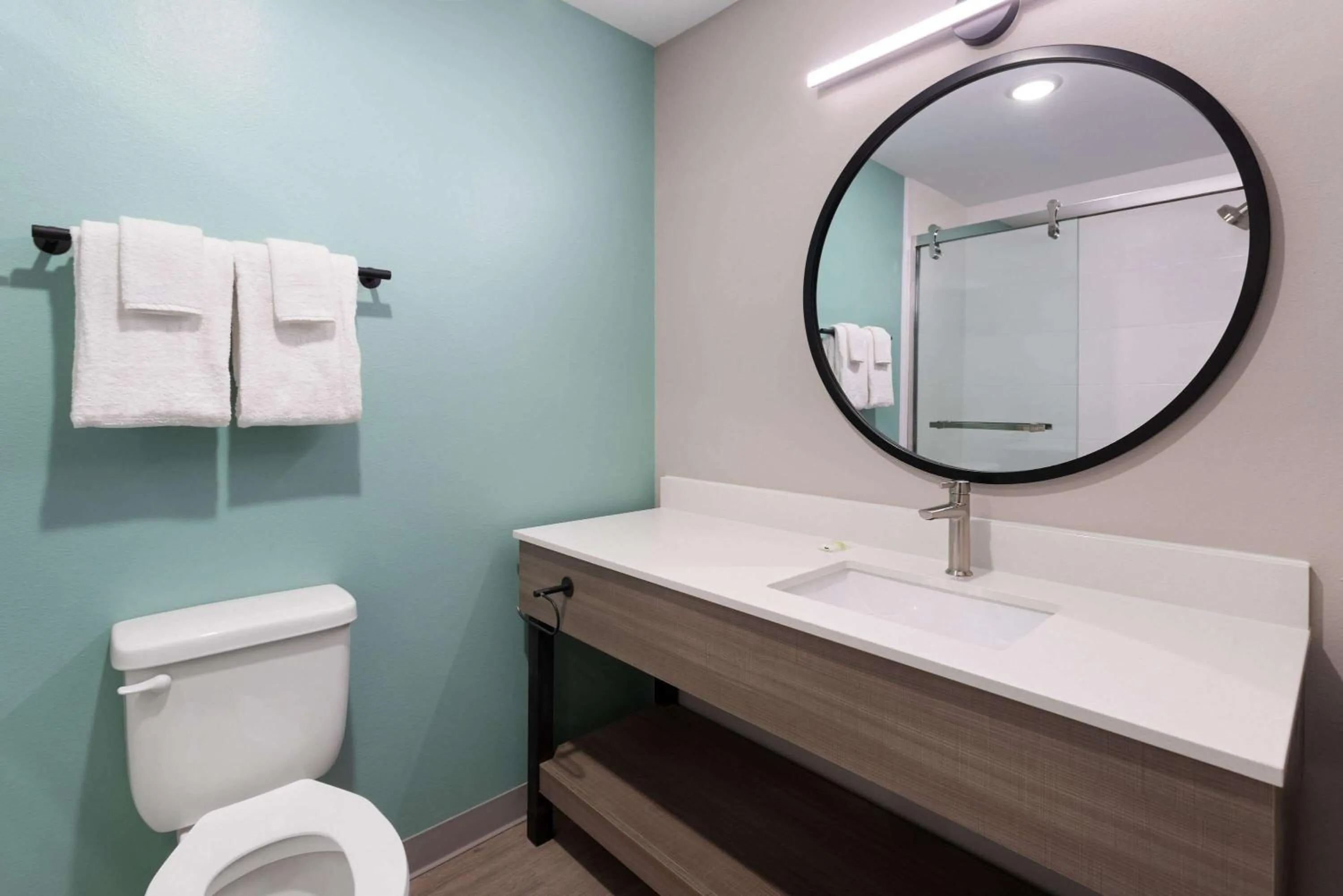 Bathroom in ECHO Suites Extended Stay by Wyndham Richmond West