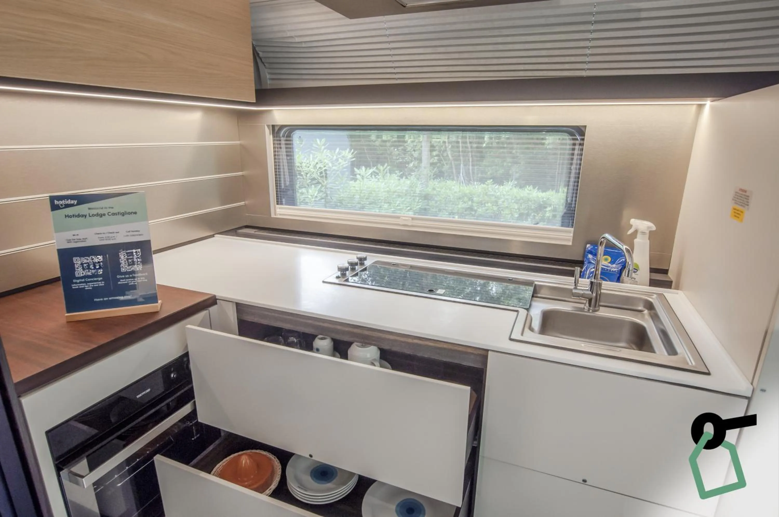 Kitchen or kitchenette in HOTIDAY Lodge Castiglione