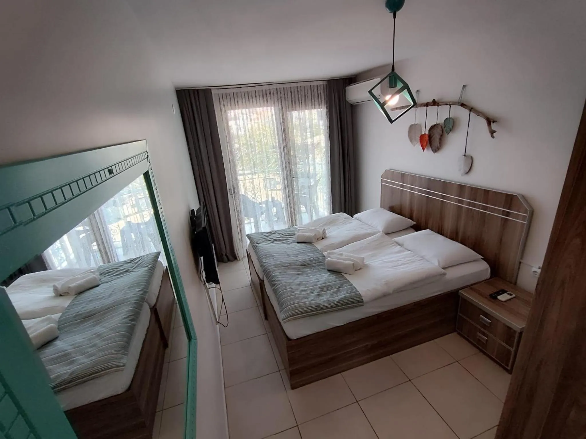 Bed in Foça Mint Hotel