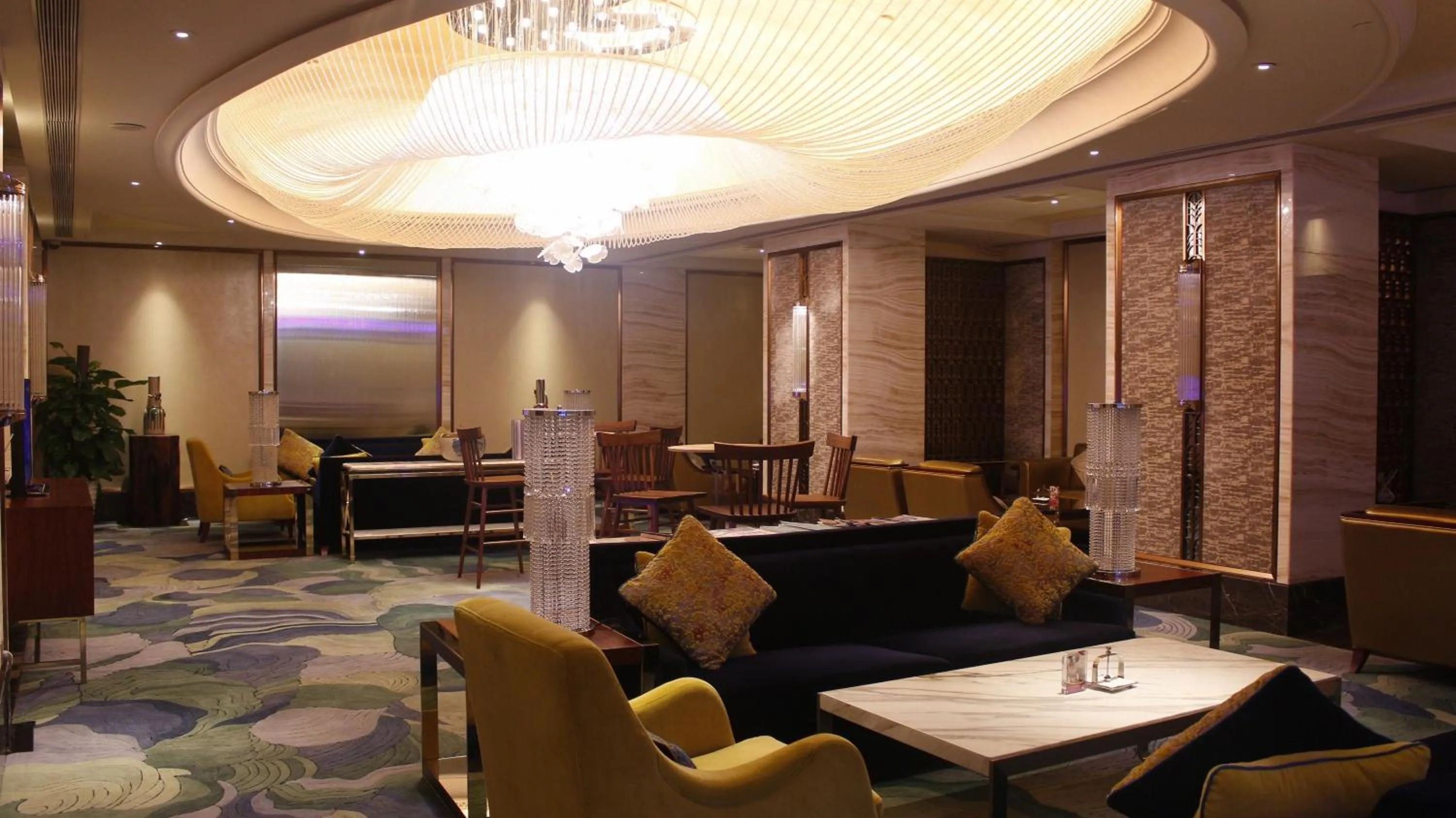 Lounge or bar in Junluxe Hotel Guangzhou Zengcheng-Free Shuttle Bus For Canton Fair