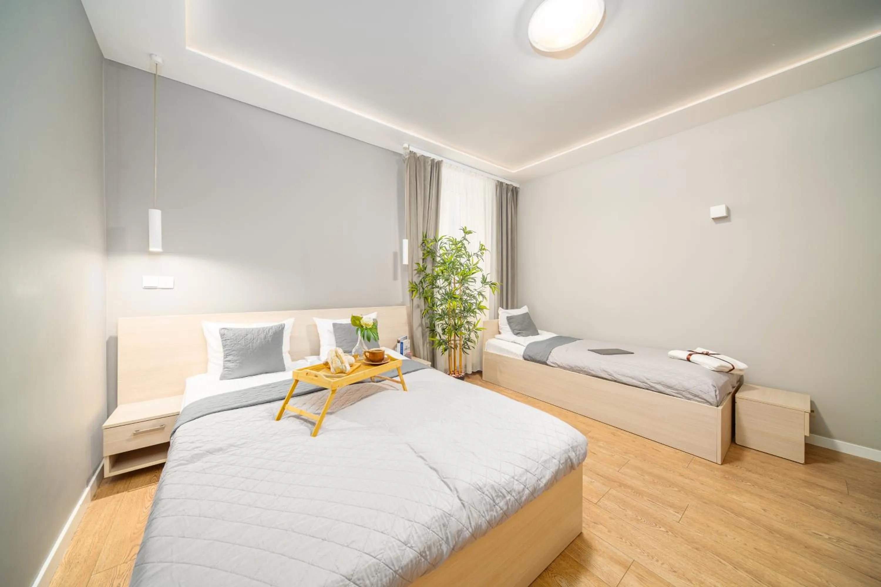 Bed in Apartamenty Platinia - komfortowe noclegi Kraków Stare Miasto