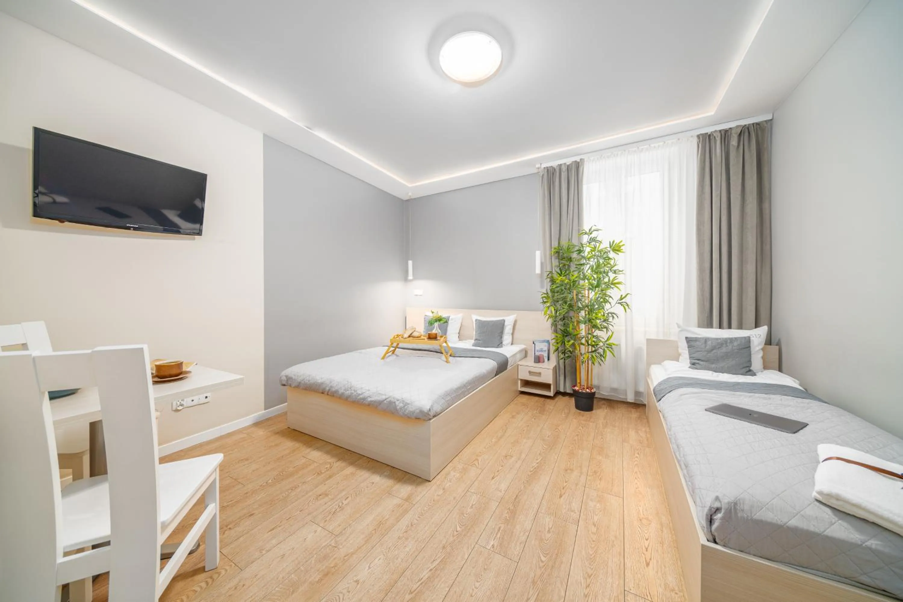 Bed in Apartamenty Platinia - komfortowe noclegi Kraków Stare Miasto