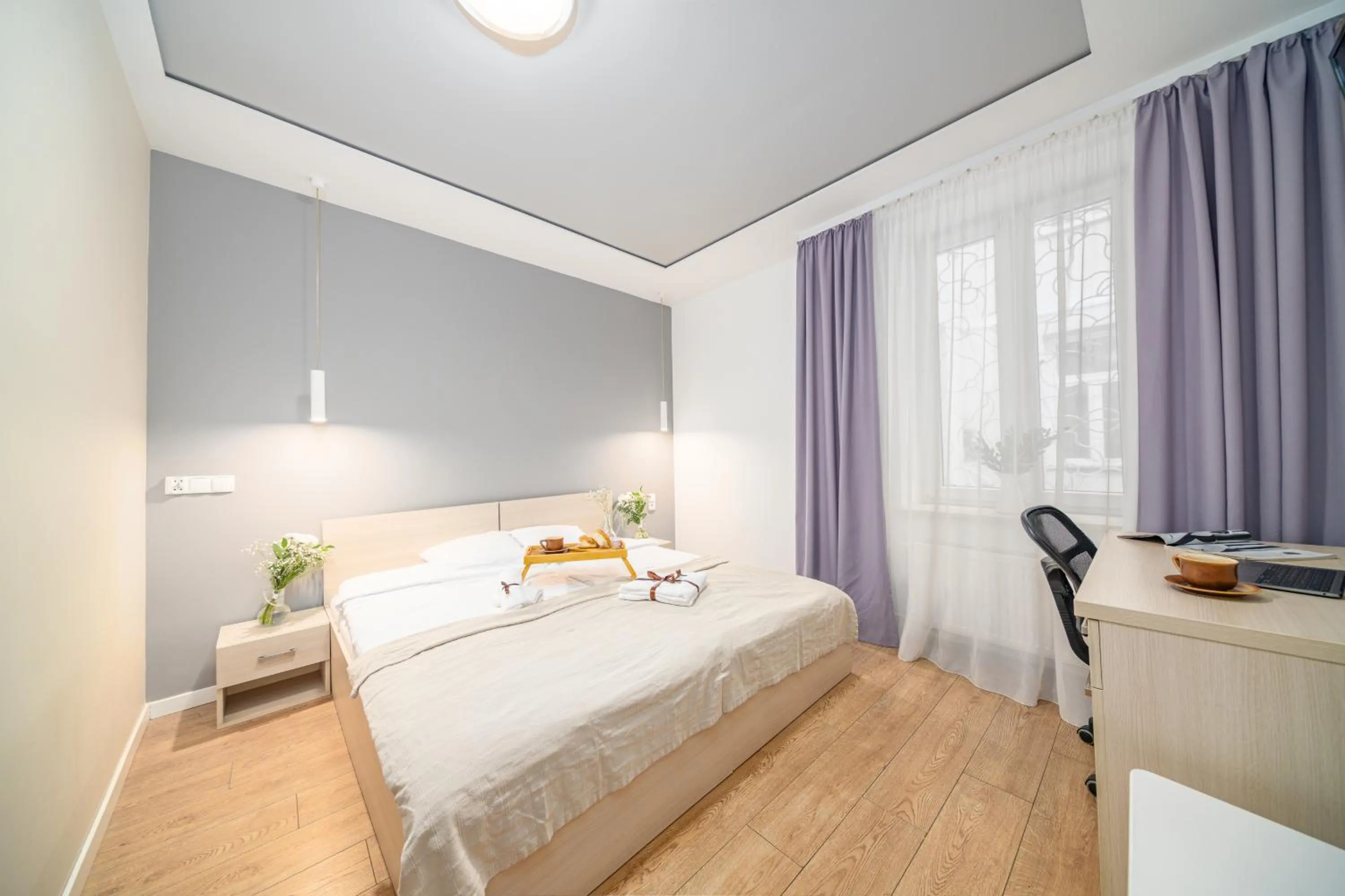 Bed in Apartamenty Platinia - komfortowe noclegi Kraków Stare Miasto
