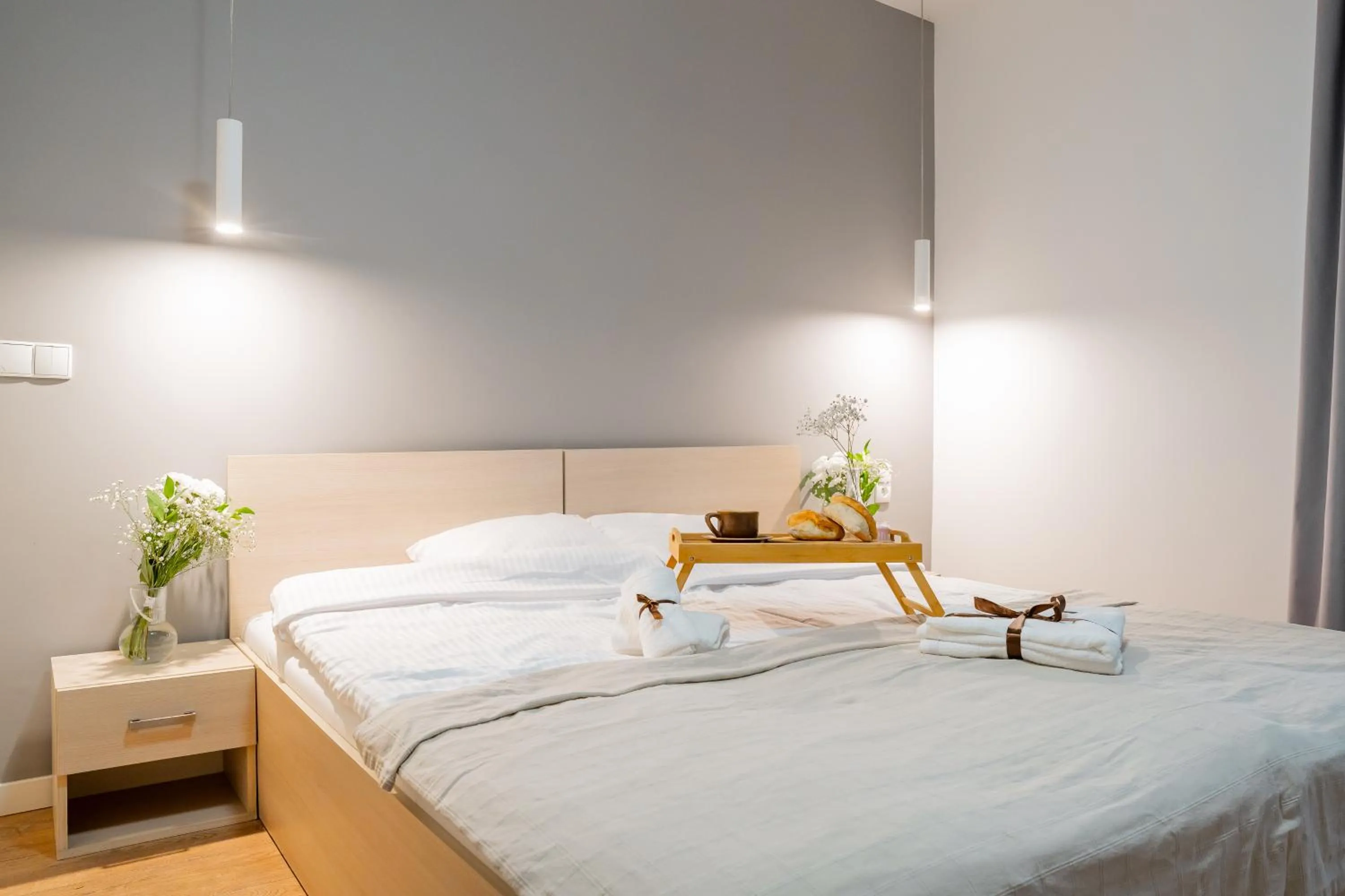 Bed in Apartamenty Platinia - komfortowe noclegi Kraków Stare Miasto