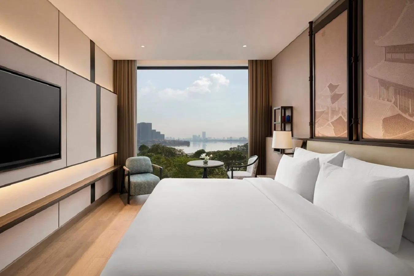 Bed in Dusit Le Palais Tu Hoa Hanoi