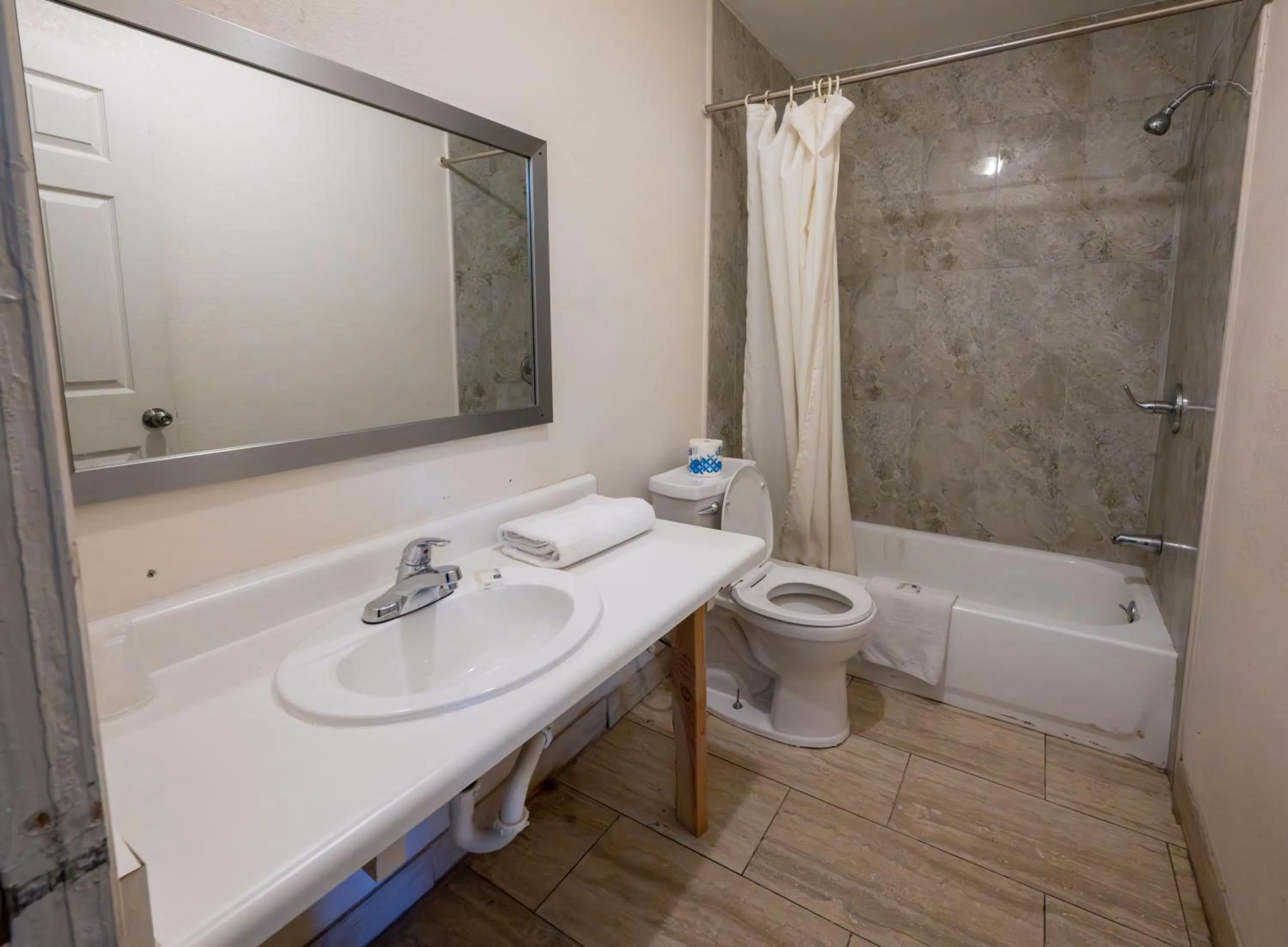 Bathroom in Motel 7 By OYO Near Phoenix Airport