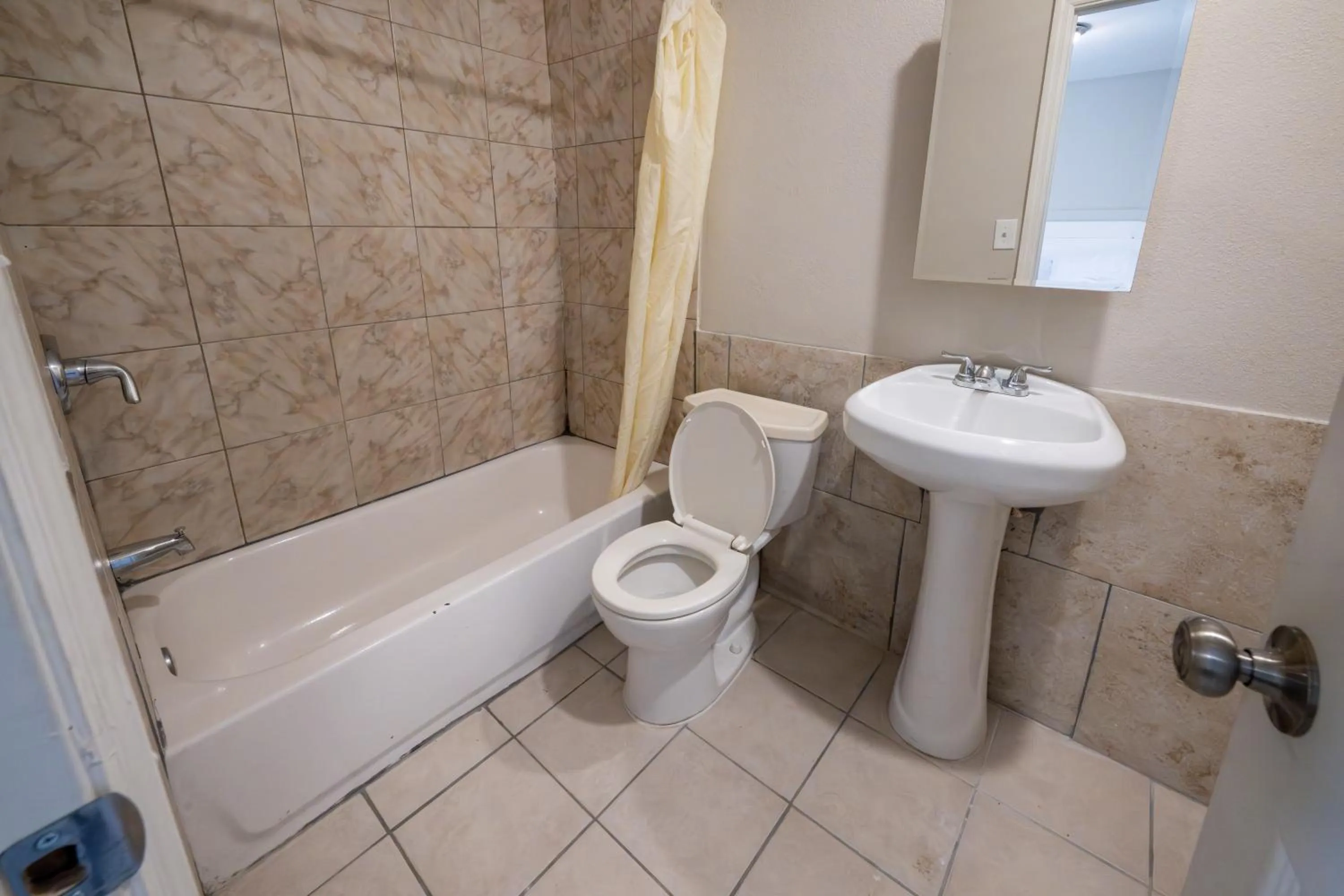 Bathroom in Motel 7 By OYO Near Phoenix Airport