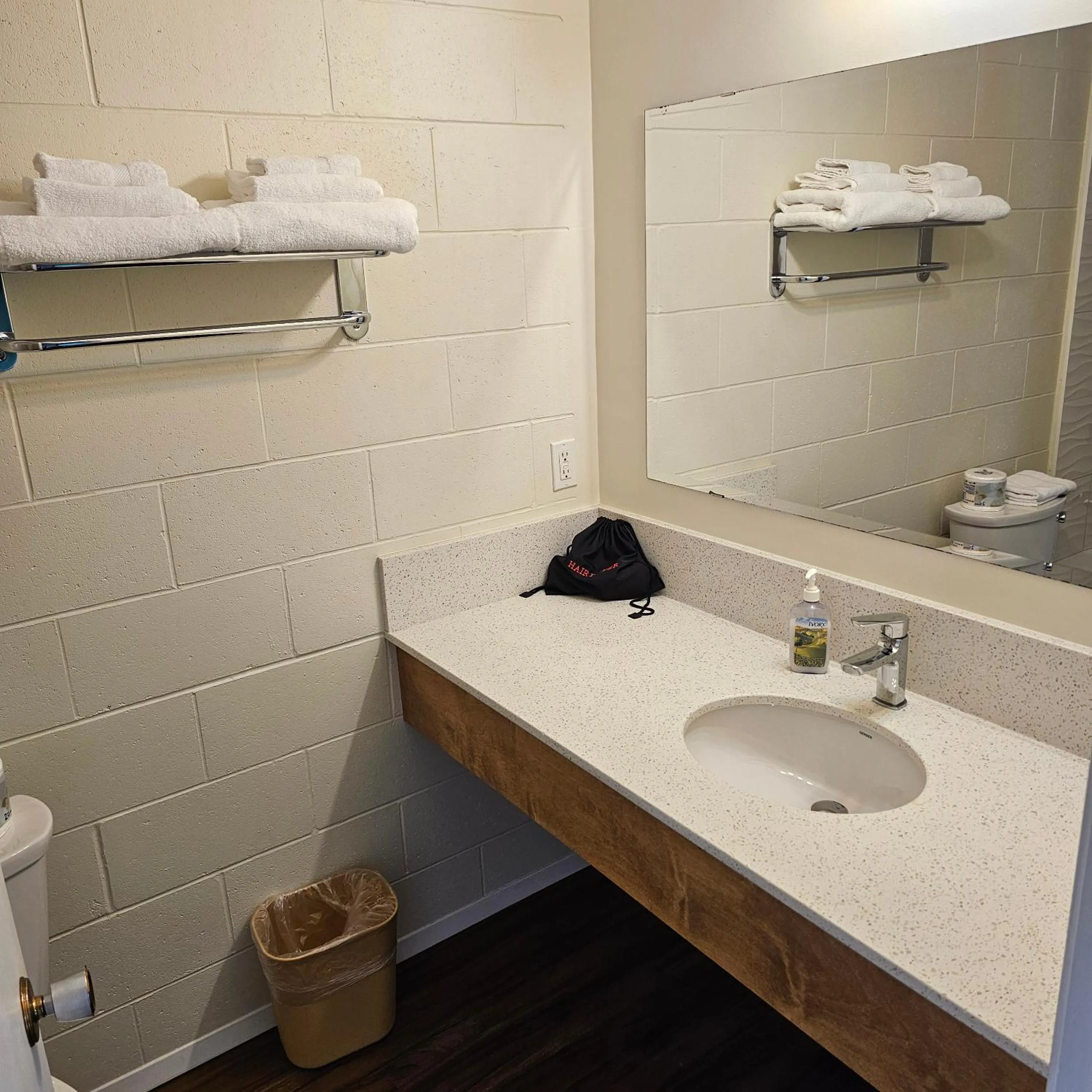 Bathroom in Pacific Rim Motel