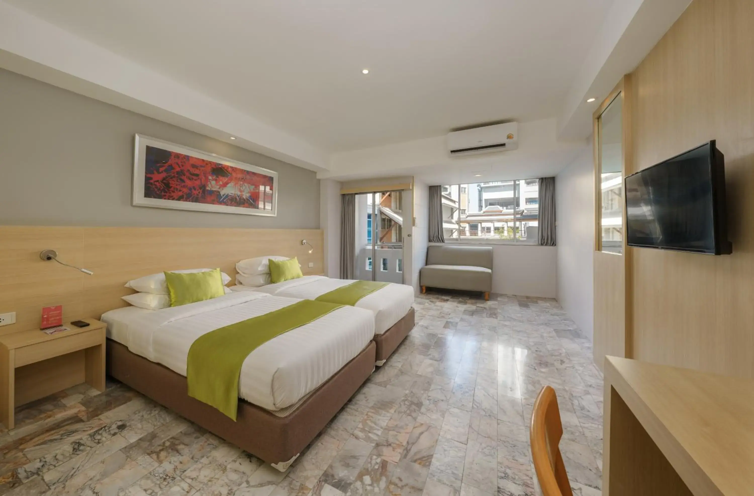 Deluxe Twin Room in iCheck inn Thapra Deluxe Twin Room in iCheck inn Thapra