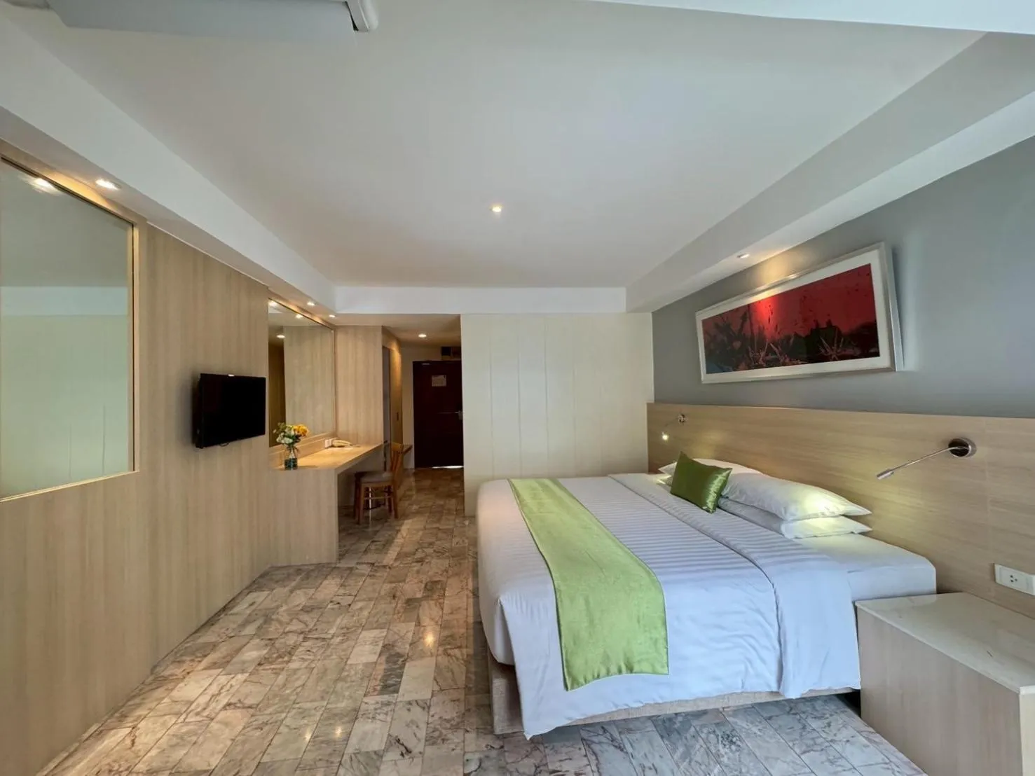 Bed in iCheck inn Thapra