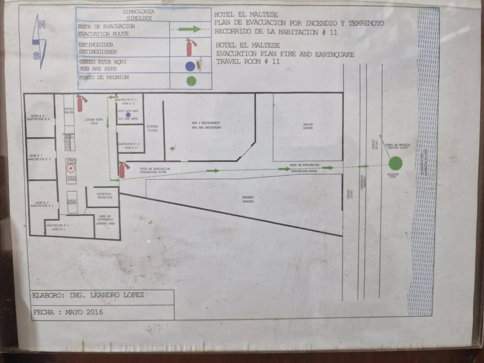 Floor plan in Hotel El Maltese
