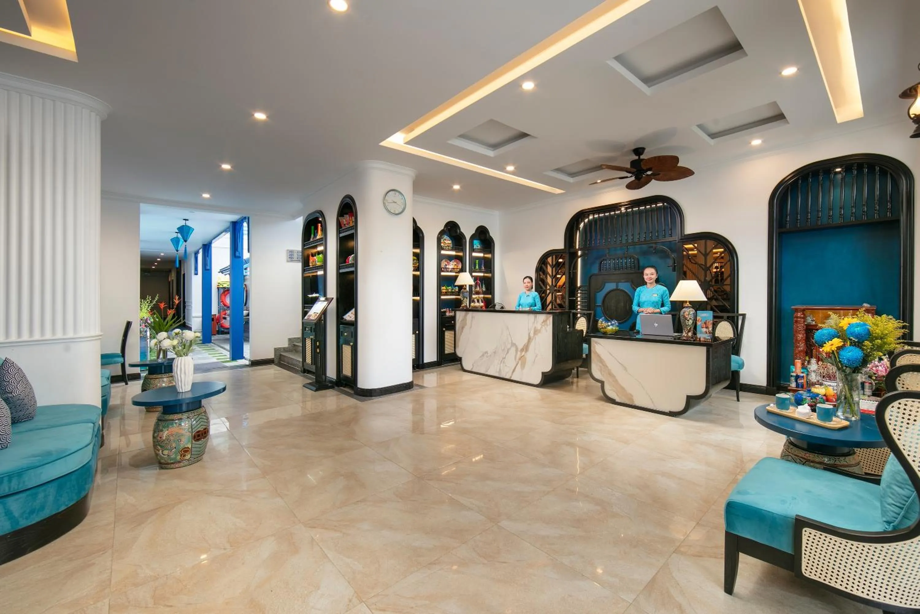 Lobby or reception in Silk River Hoi An Hotel & Spa