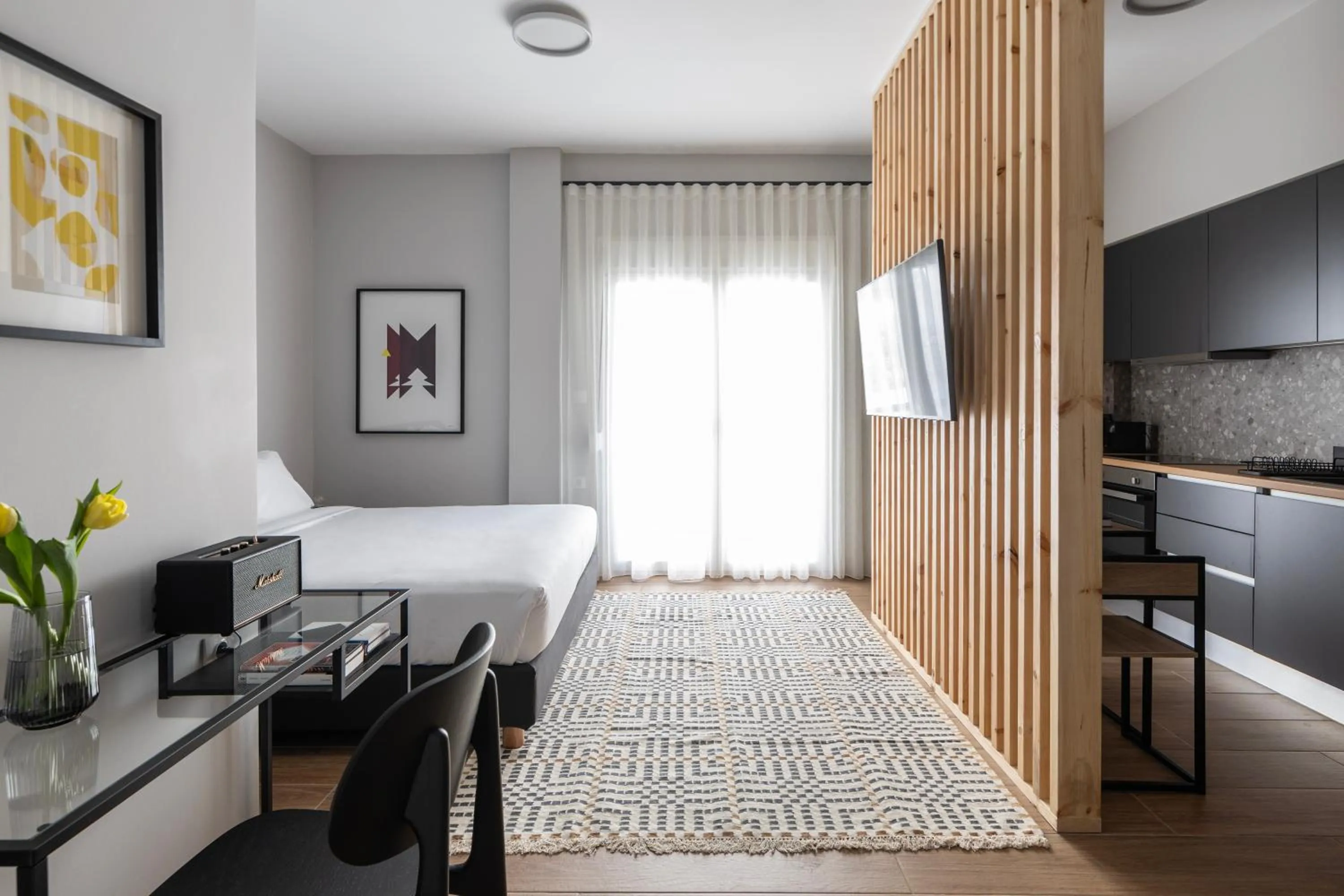 Bedroom, Bed in Elliot Petralona, Athens