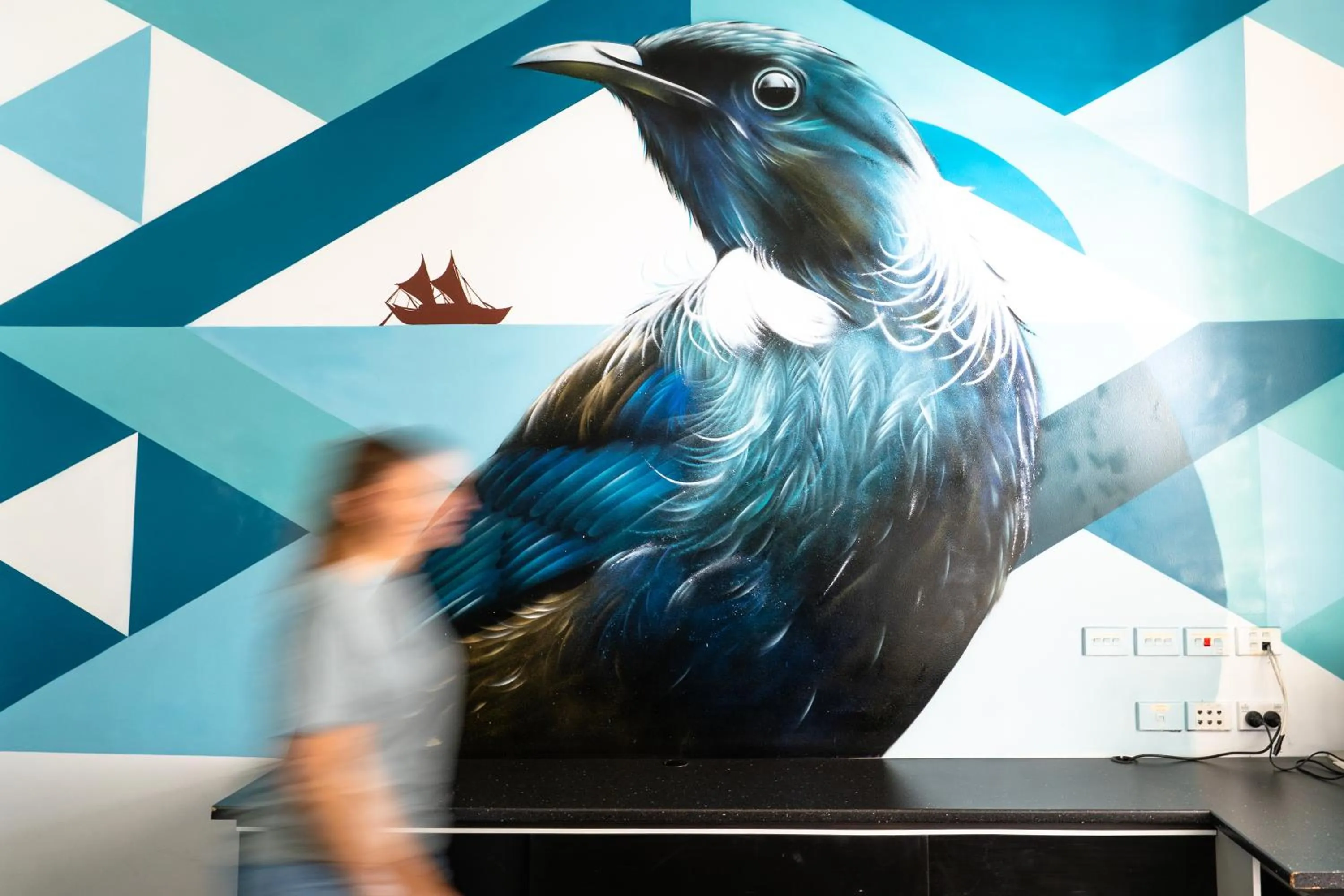 Decorative detail in Haka House Auckland K'Road