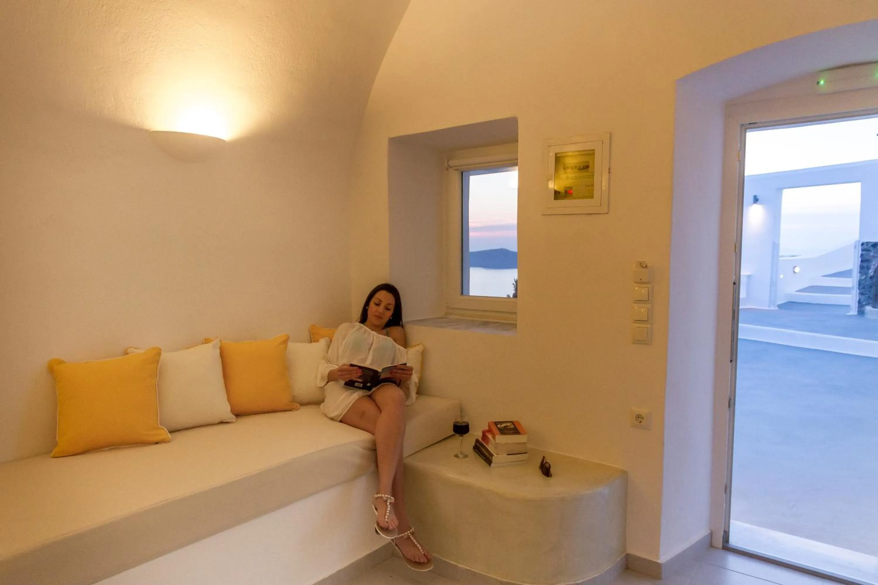 Seating area in Asma Suites