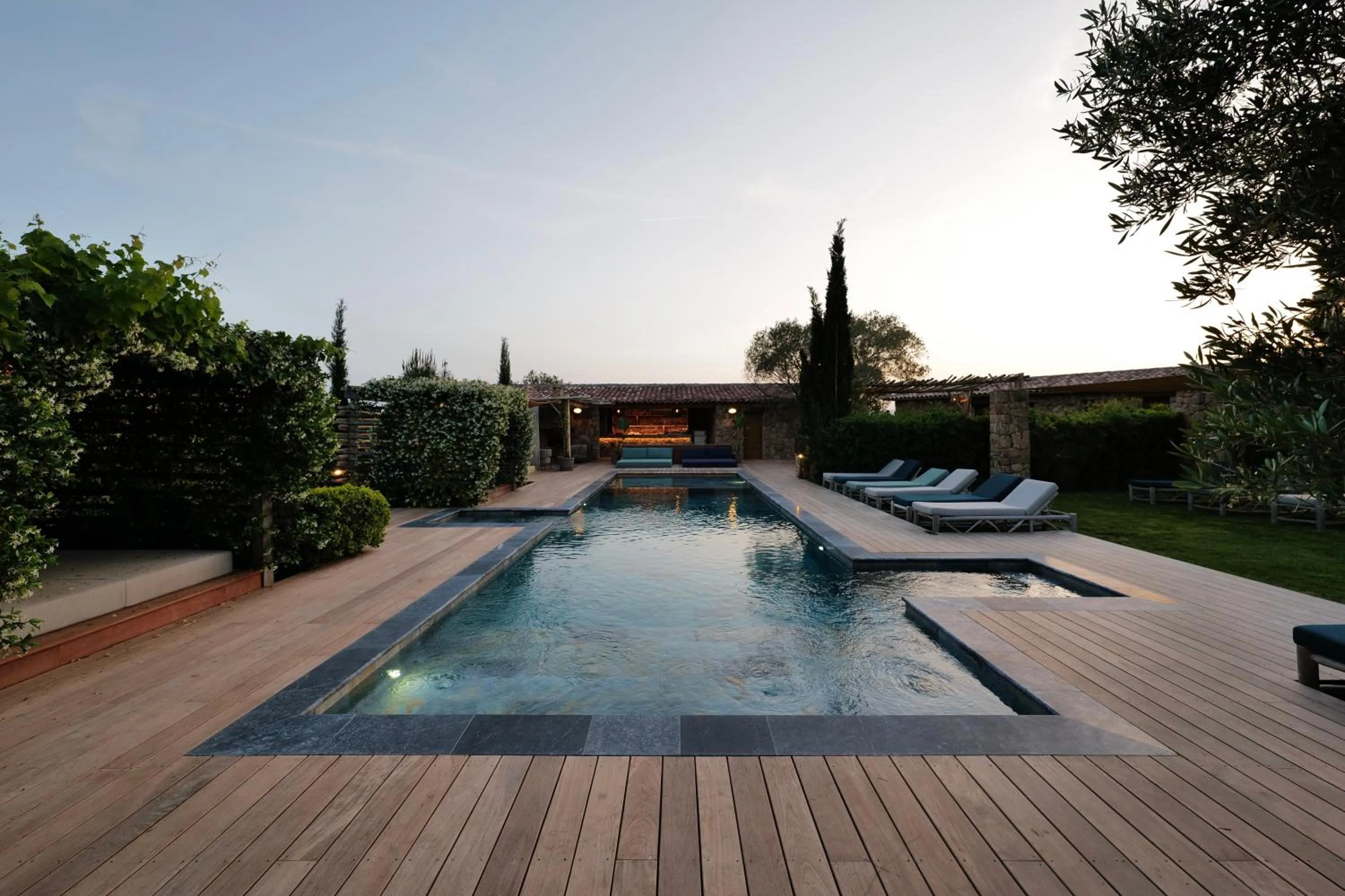 Swimming pool in Domaine Pozzo di Mastri hôtel & spa