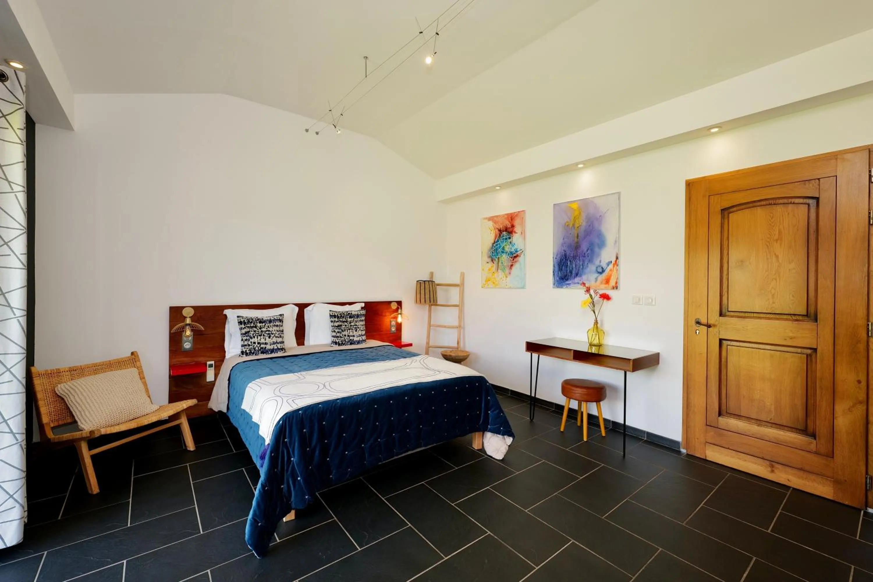 Bed in Domaine Pozzo di Mastri hôtel & spa