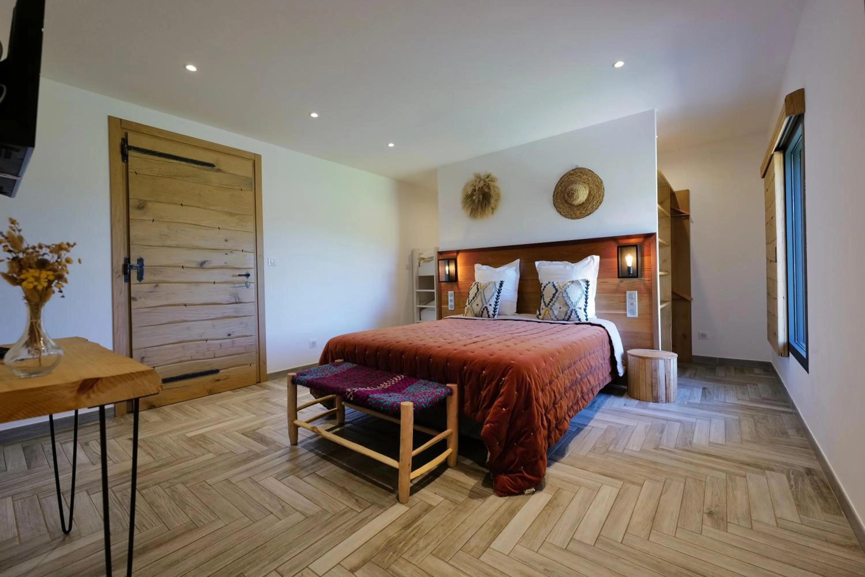 Bed in Domaine Pozzo di Mastri hôtel & spa