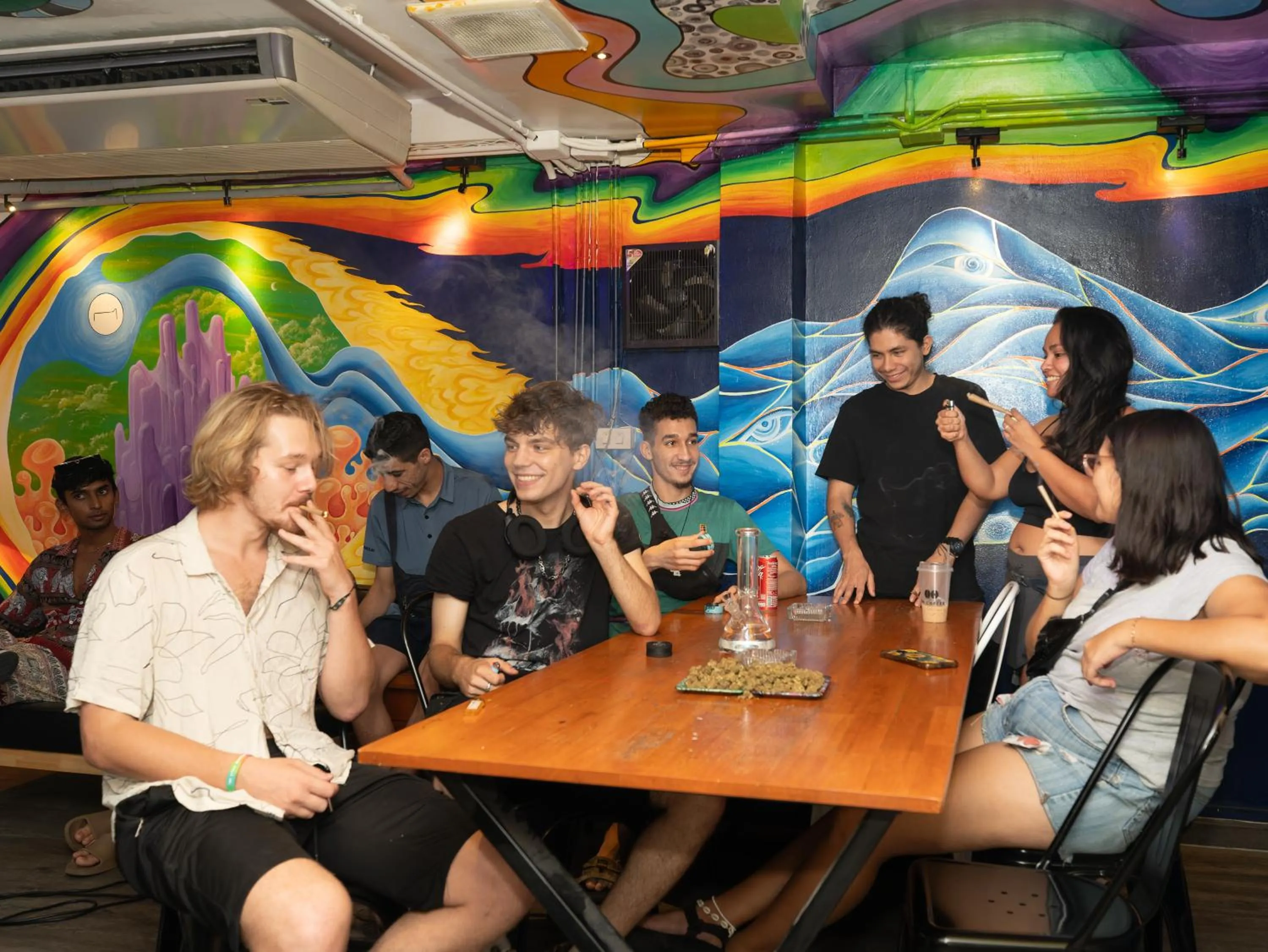 group of guests in OH Hostels - Bangkok