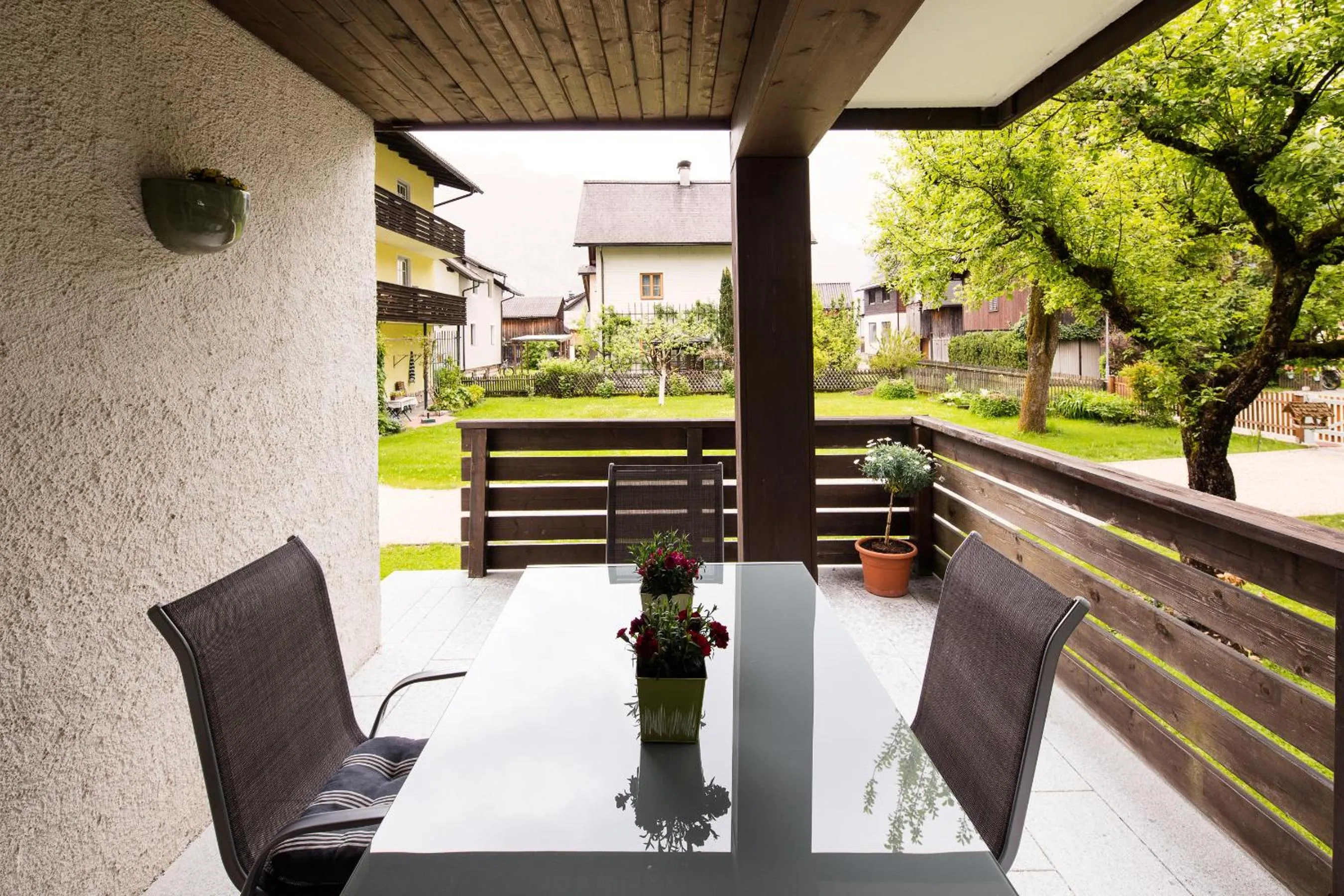 Patio in W & S Executive Apartments - Hallstatt I