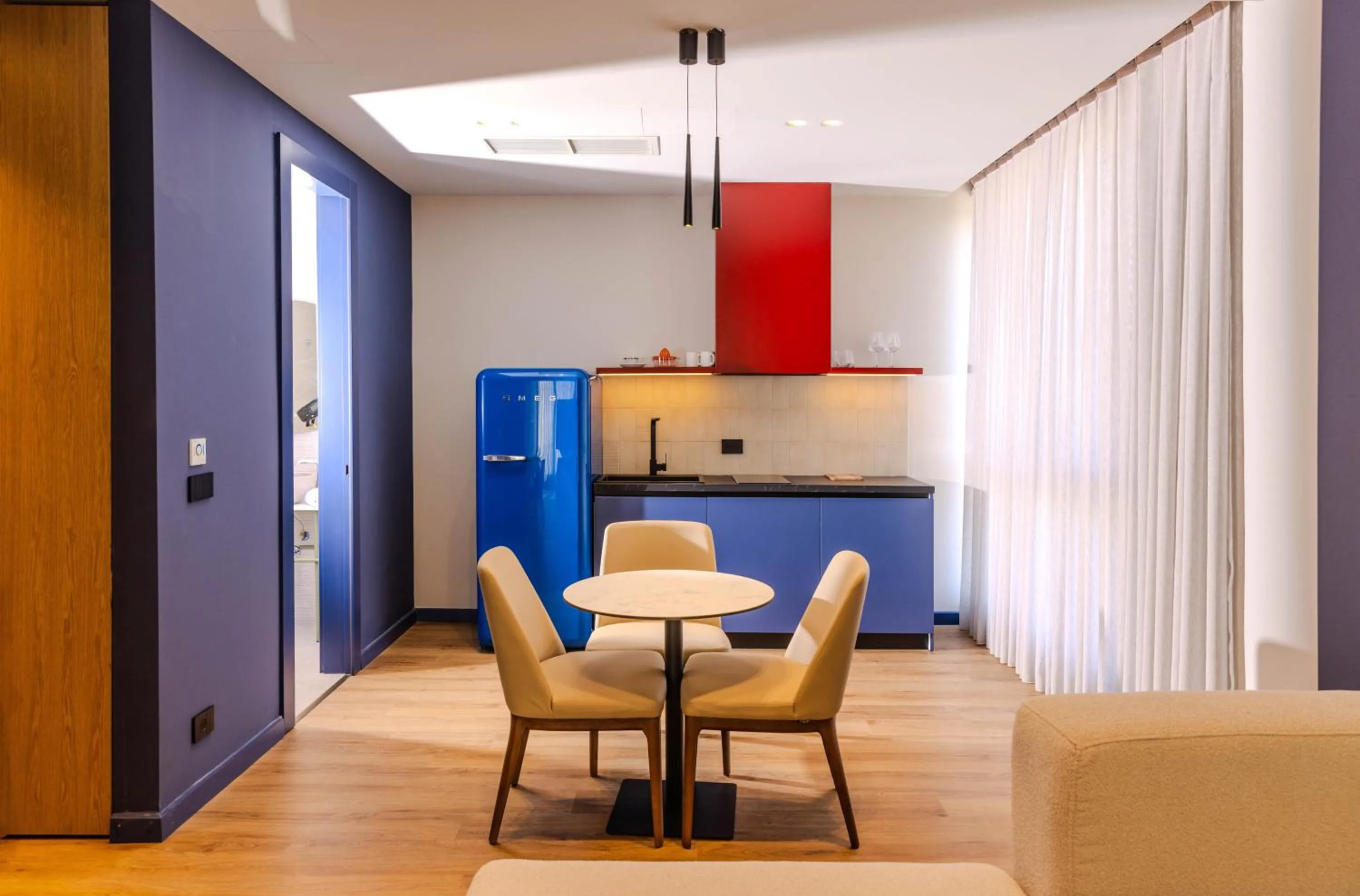 Kitchen or kitchenette in Si Hotel Tirana