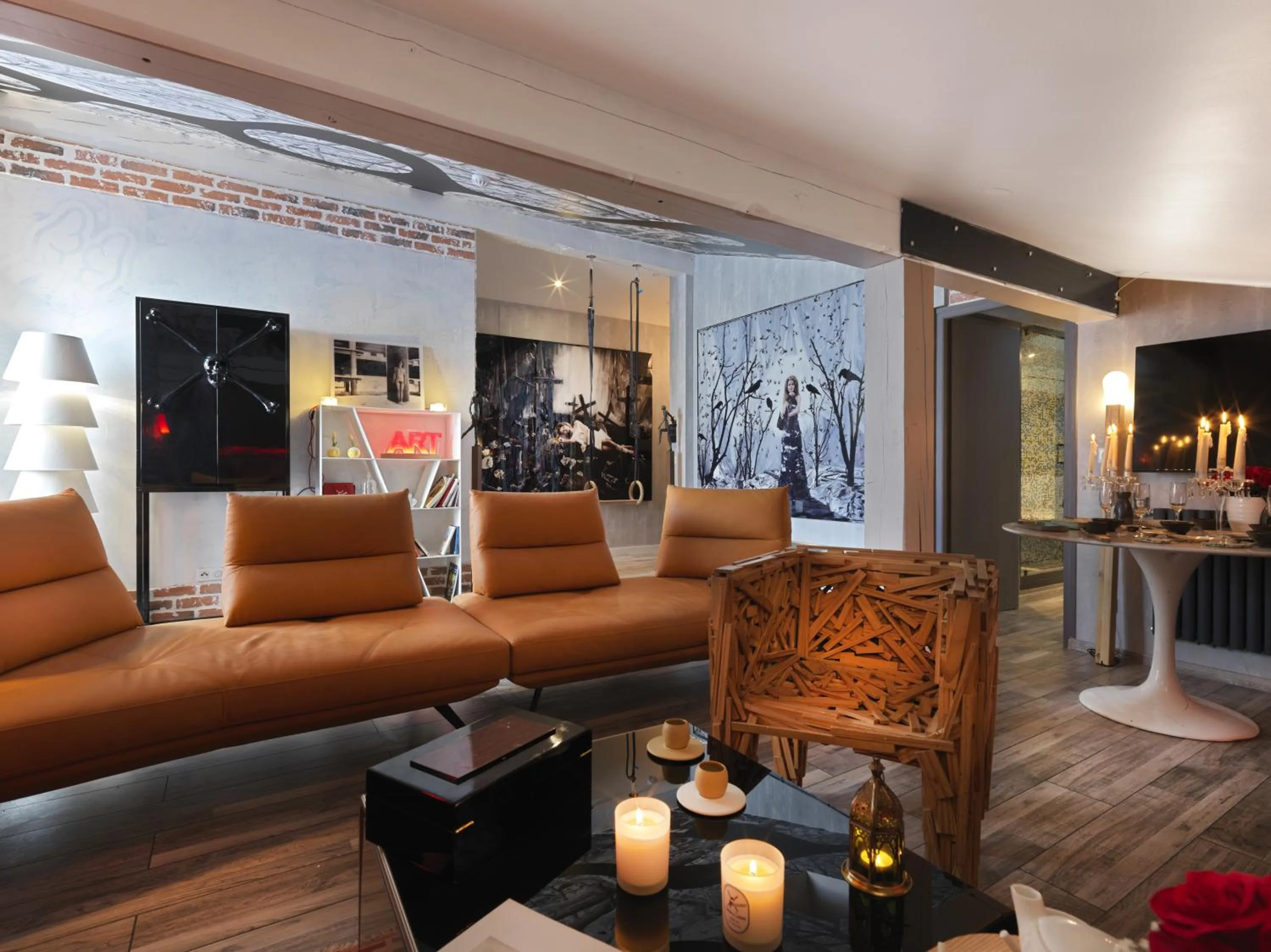 Seating area in Snow Lodge Hotel Courchevel 1850