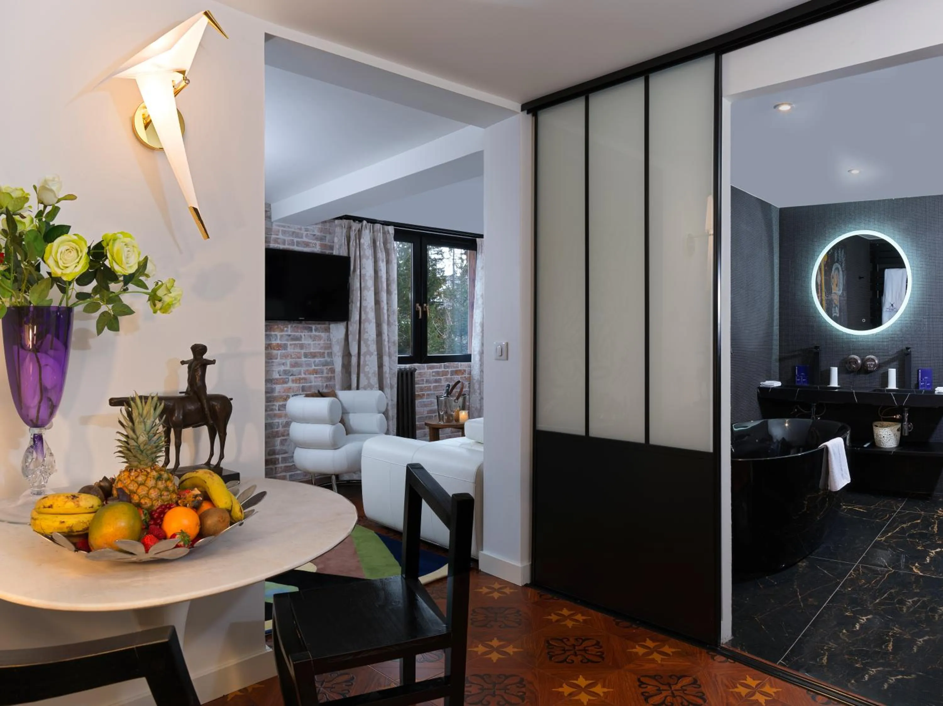 Seating area in Snow Lodge Hotel Courchevel 1850