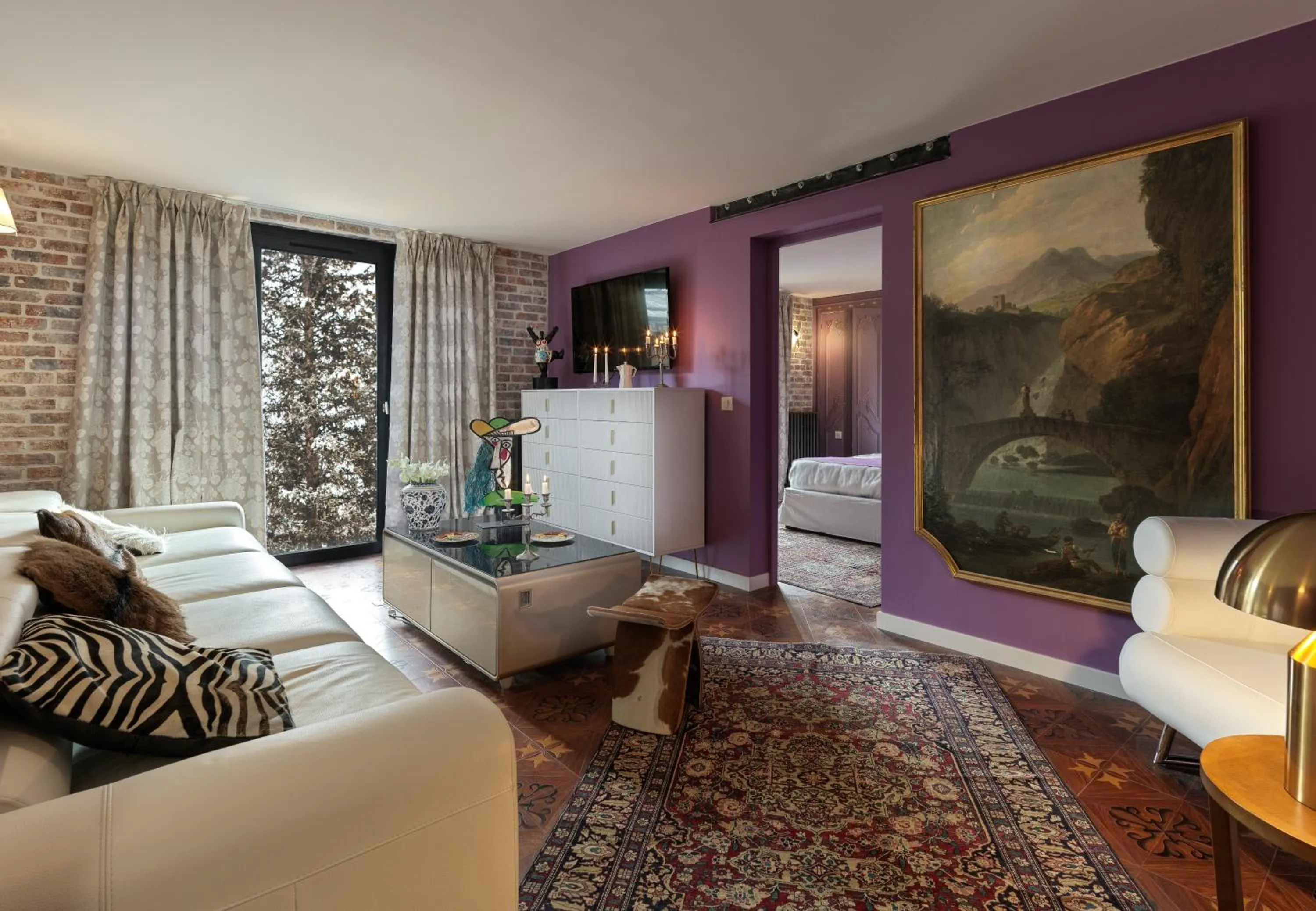 Seating area in Snow Lodge Hotel Courchevel 1850