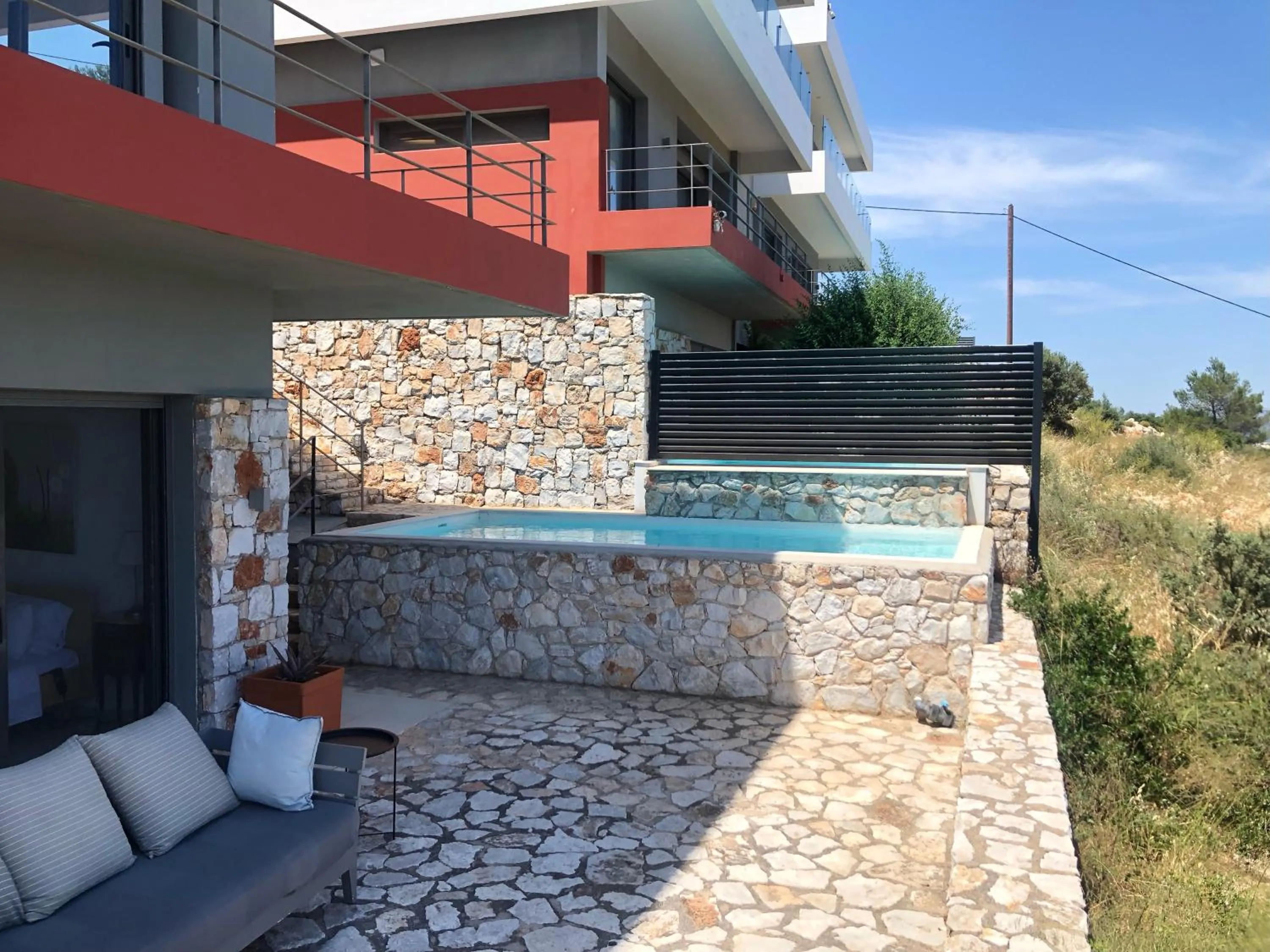 Patio in Seaview Maisonette Schinias