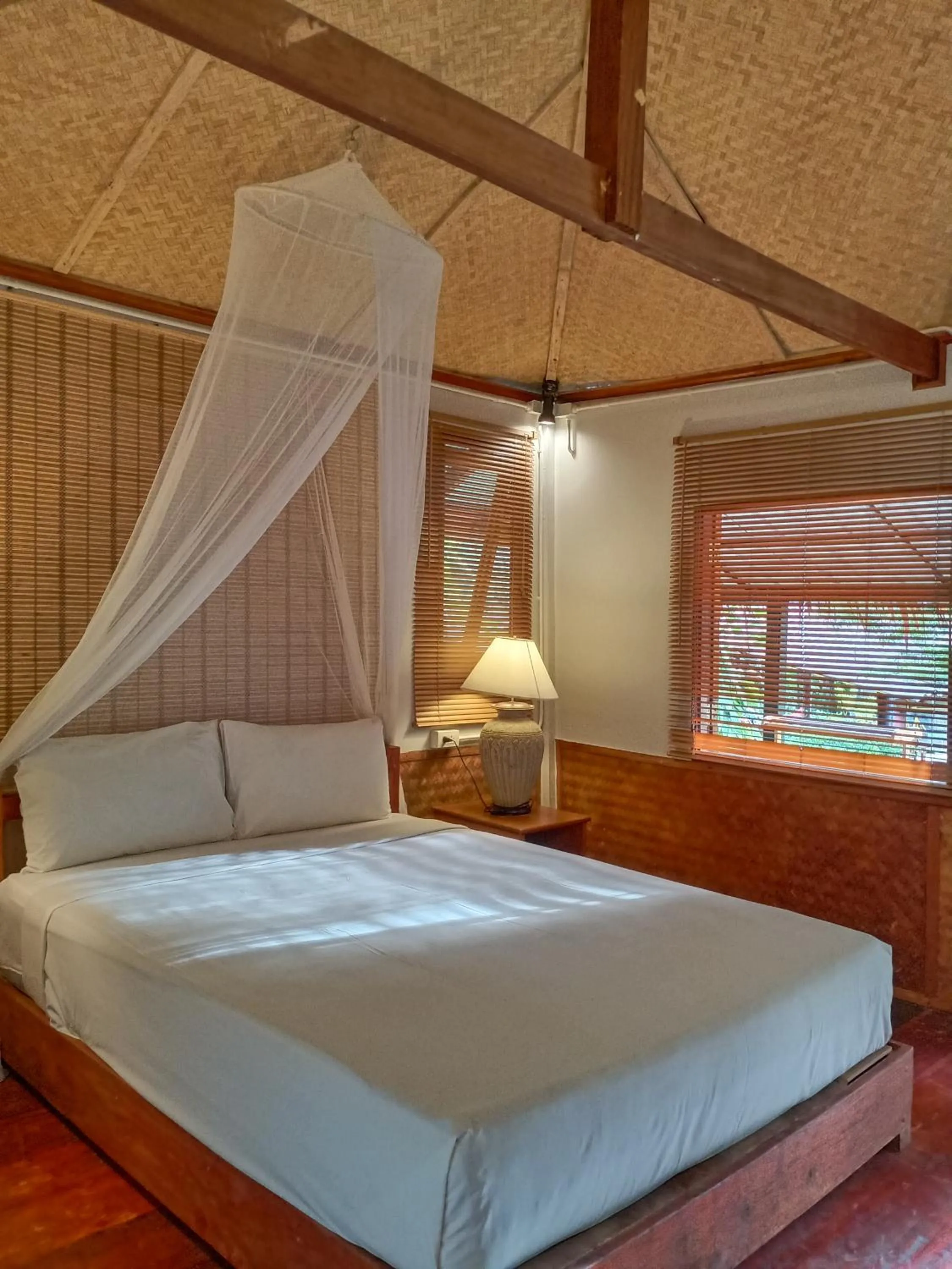 Bed in Mookies Bungalows