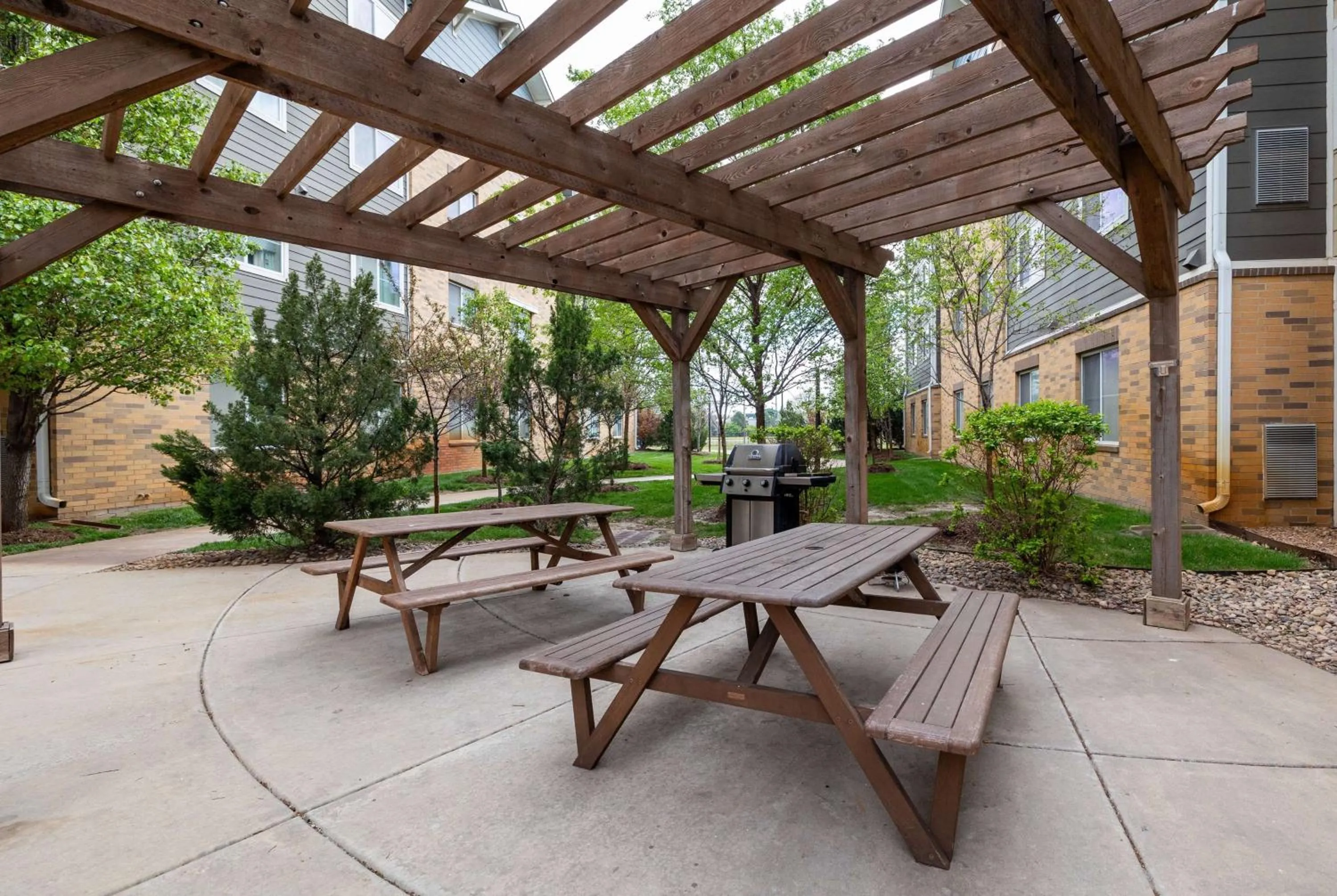 Patio in WaterWalk Extended Stay by Wyndham Wichita