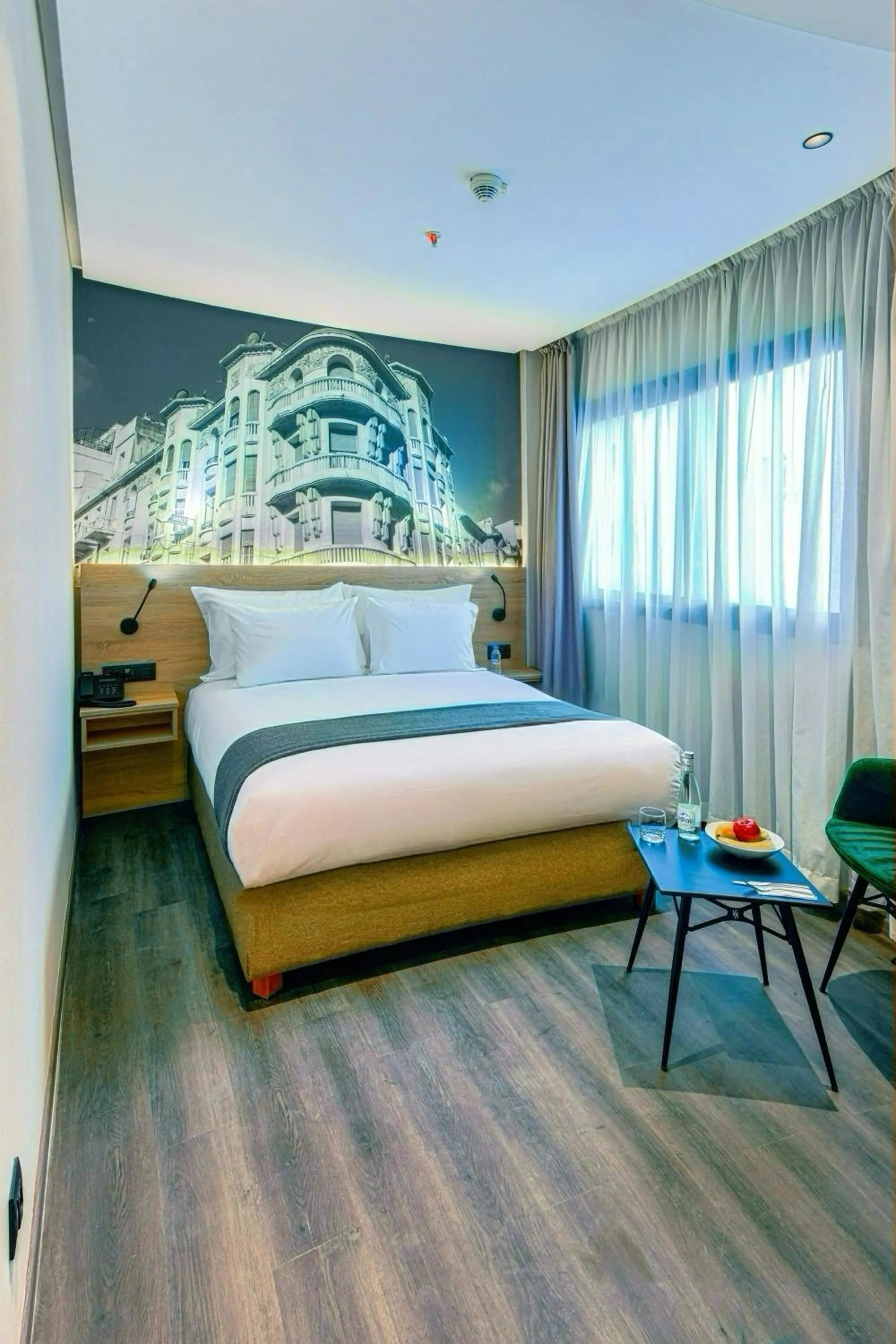 View (from property/room), Bed in ADAY Hotel Casablanca
