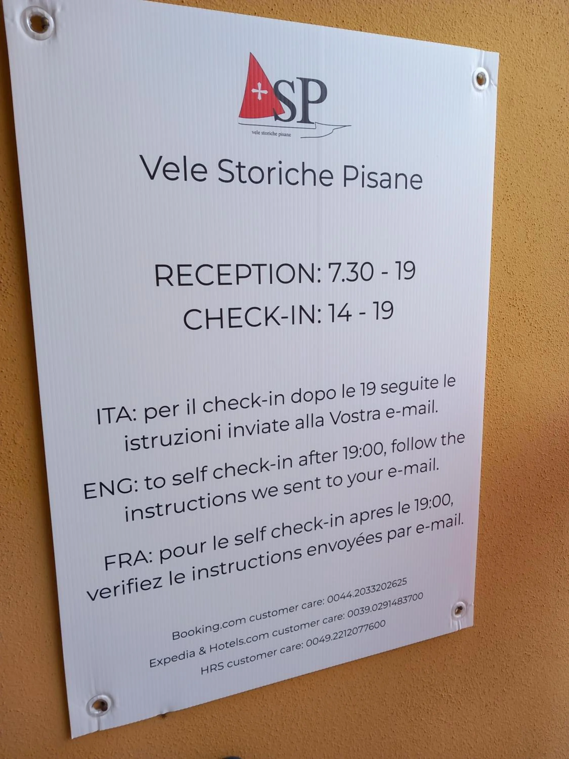 Lobby or reception in Vele Storiche Pisane - free private parking
