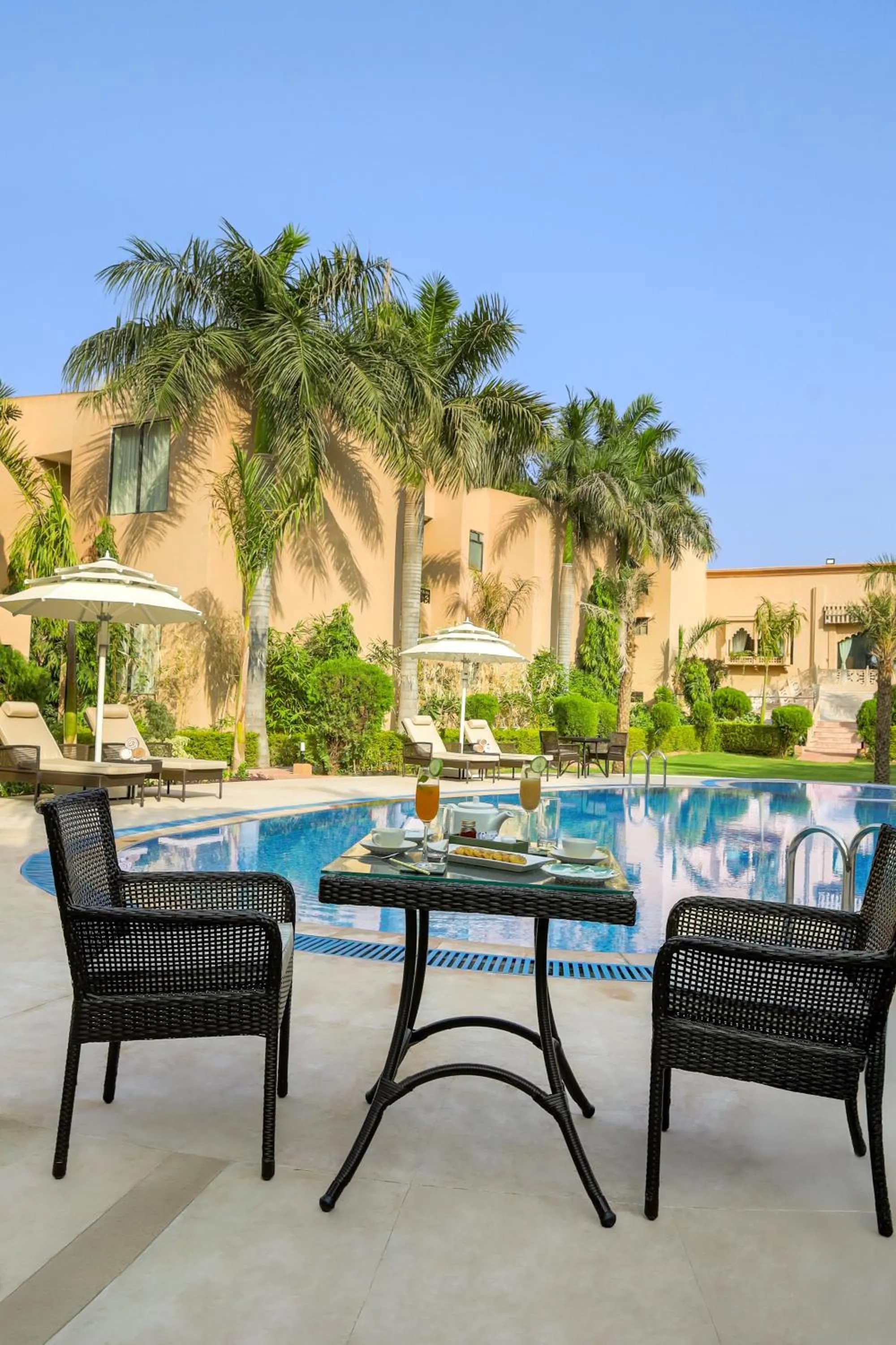 Swimming pool in Sterling Bagh Ranthambore