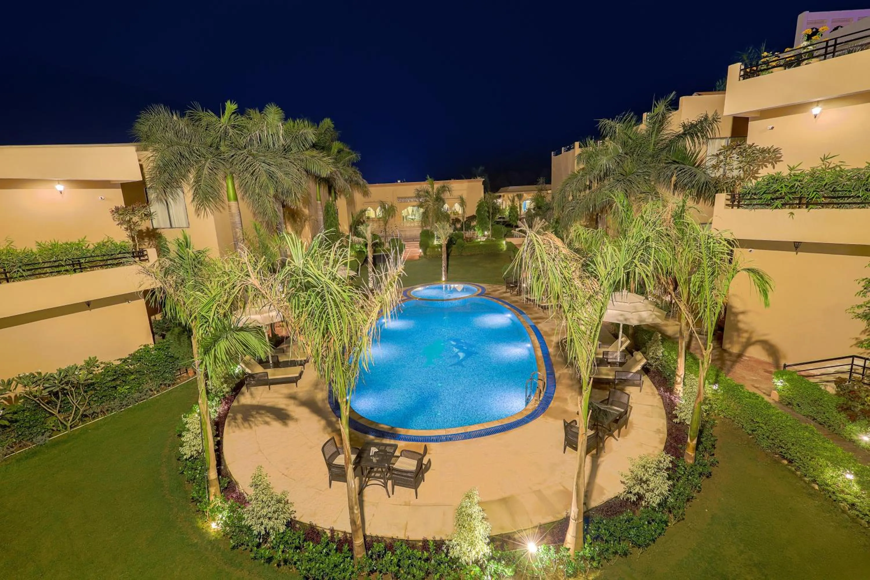 Swimming pool in Sterling Bagh Ranthambore