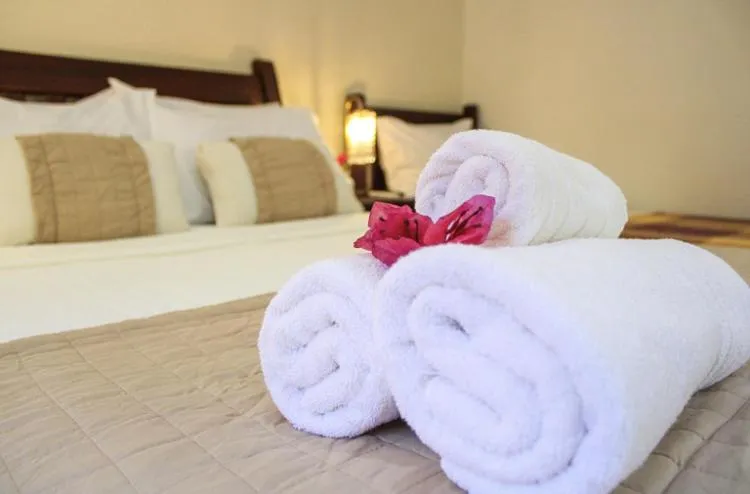 Bed in EstrelaMar Ferradura Restaurante & Spa