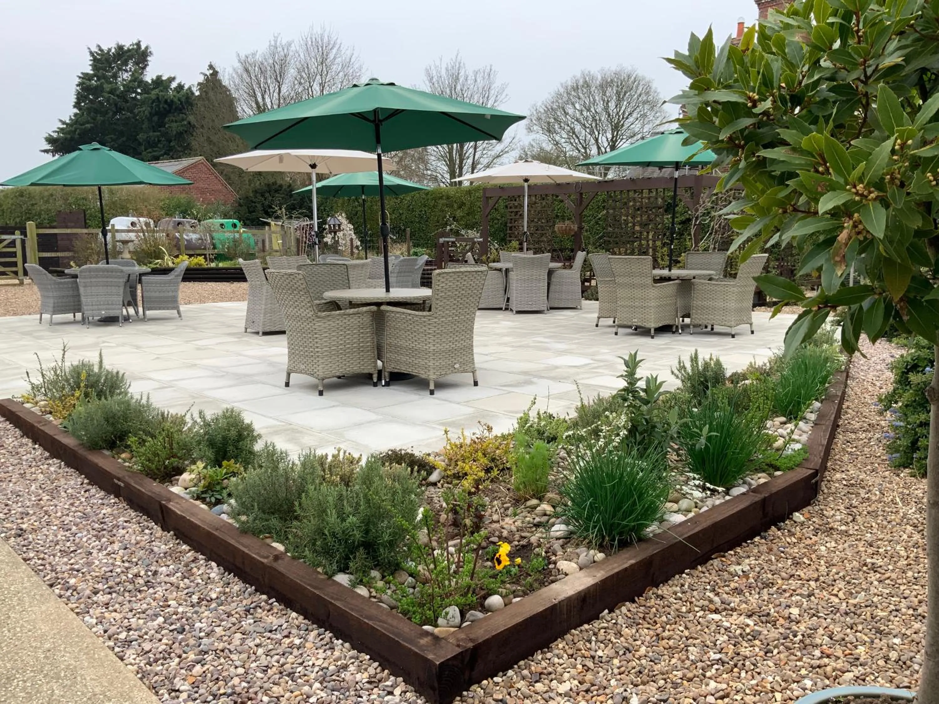 Garden in The Red Lion Inn Partney