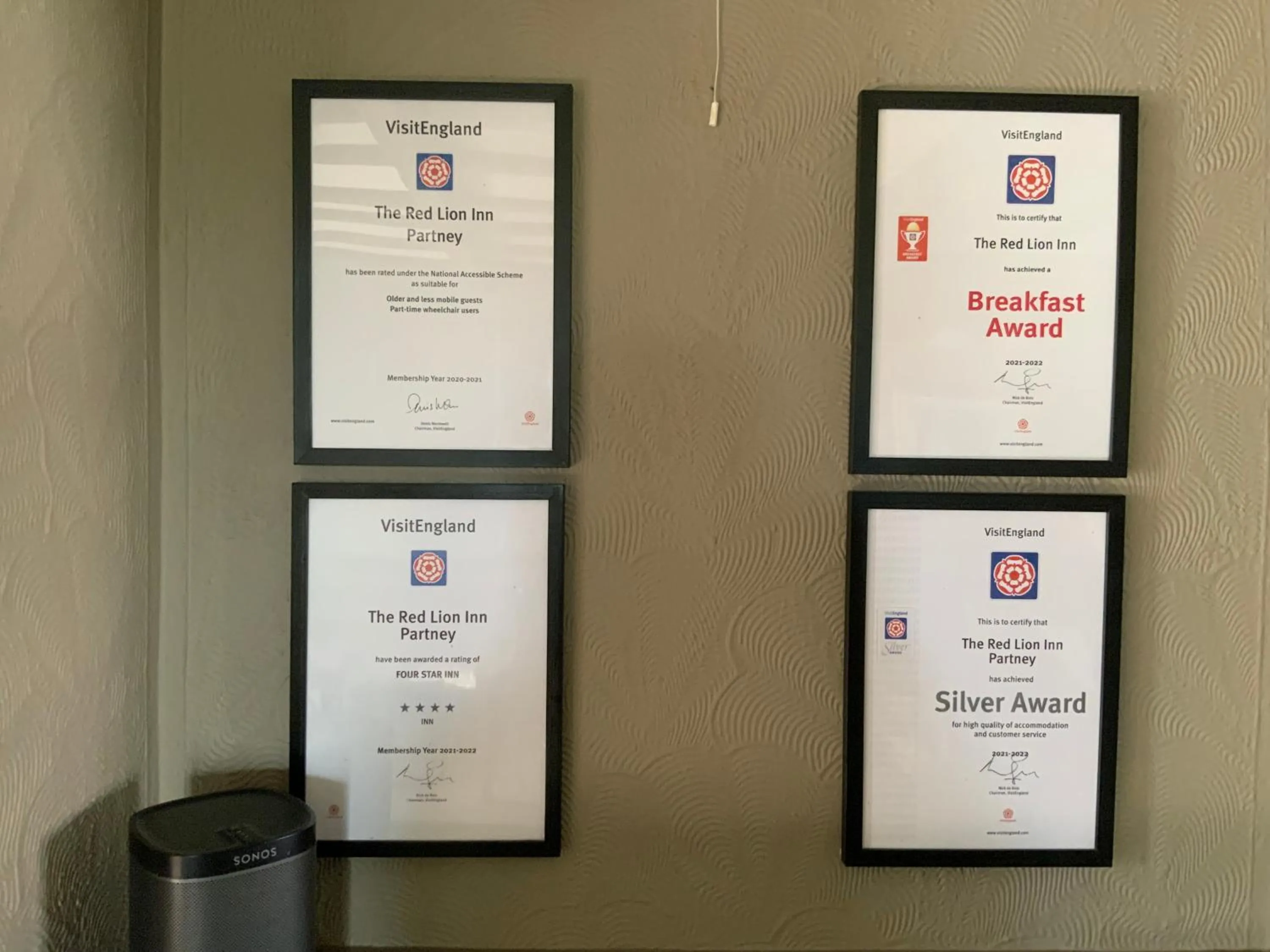 Property logo or sign in The Red Lion Inn Partney