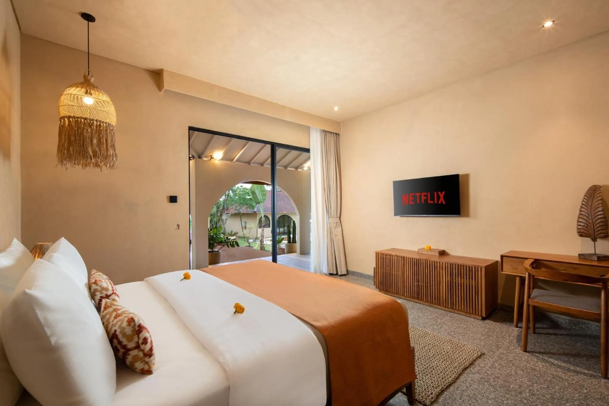 Bedroom, Bed in Cabana Kedungu Villa Tabanan by Ini Vie Hospitality