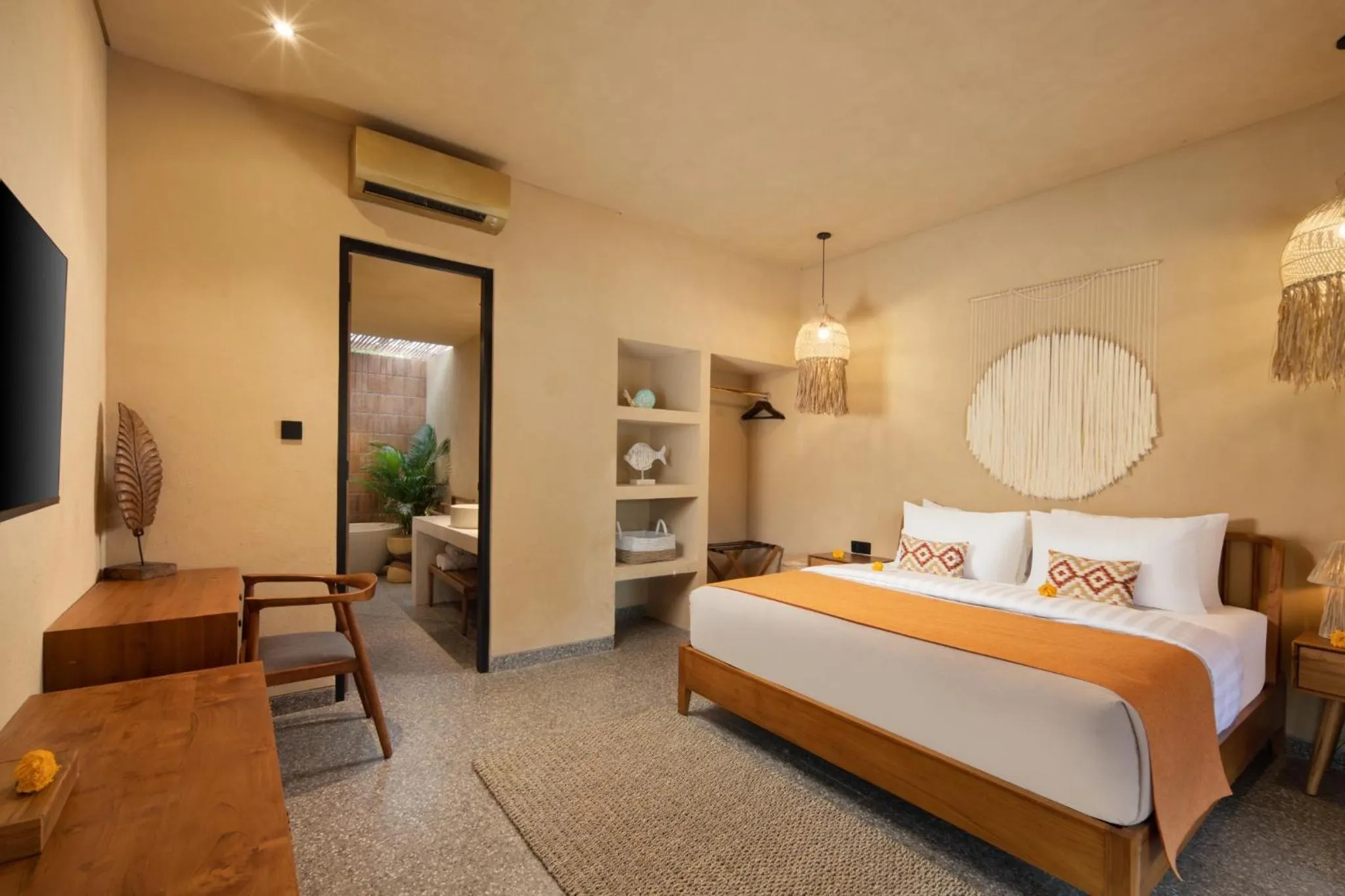 Bedroom, Bed in Cabana Kedungu Villa Tabanan by Ini Vie Hospitality